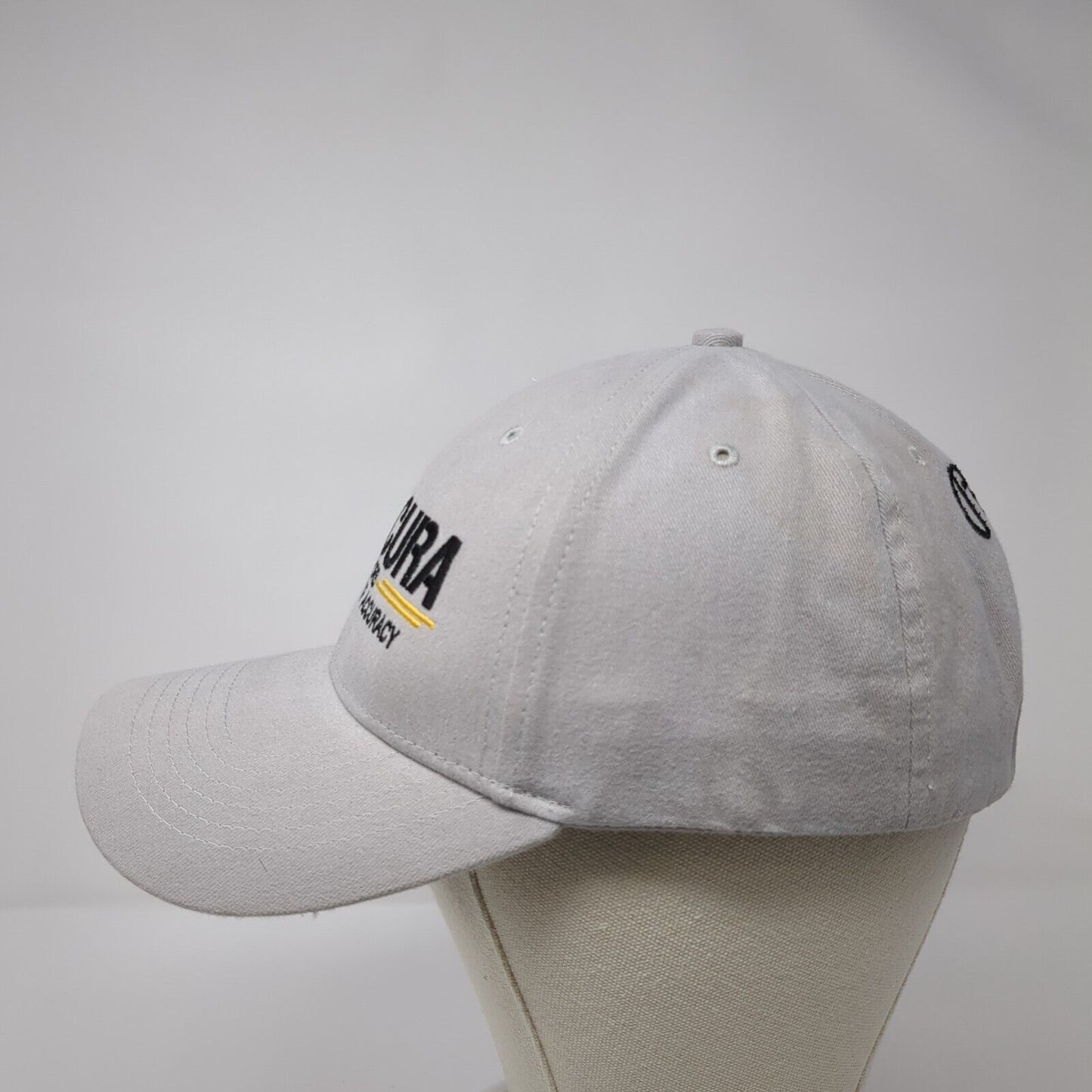 Accura Outdoors Strapback Hat Gray OSFA Embroidered Premium Bullets