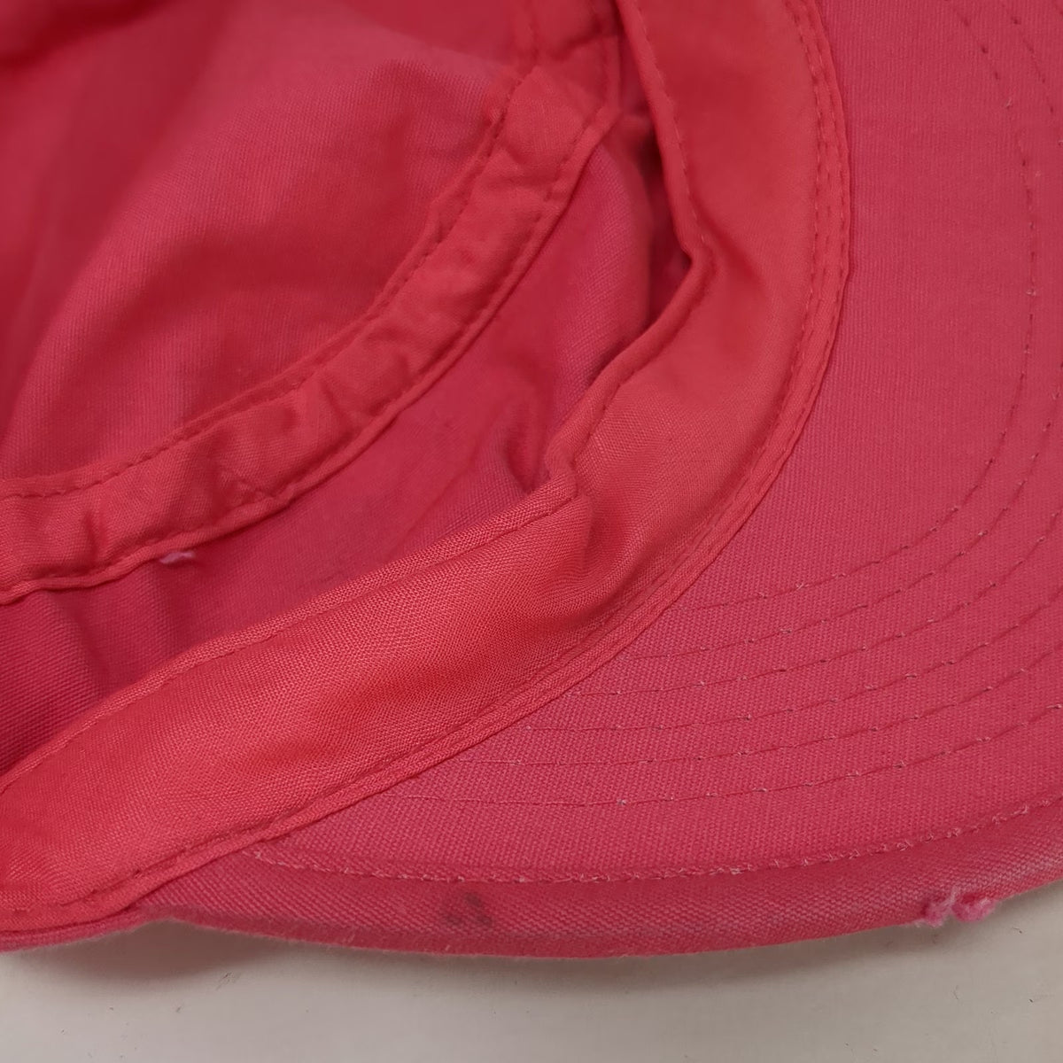Army Cap Hat Pink One Size Graphic Scrollwork Cadet Design Cotton Bird Print