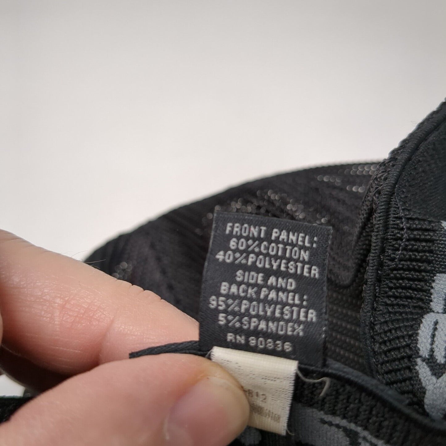 PPS Fitted Mesh Back Trucker Hat Black L/XL Flexfit Port Authority