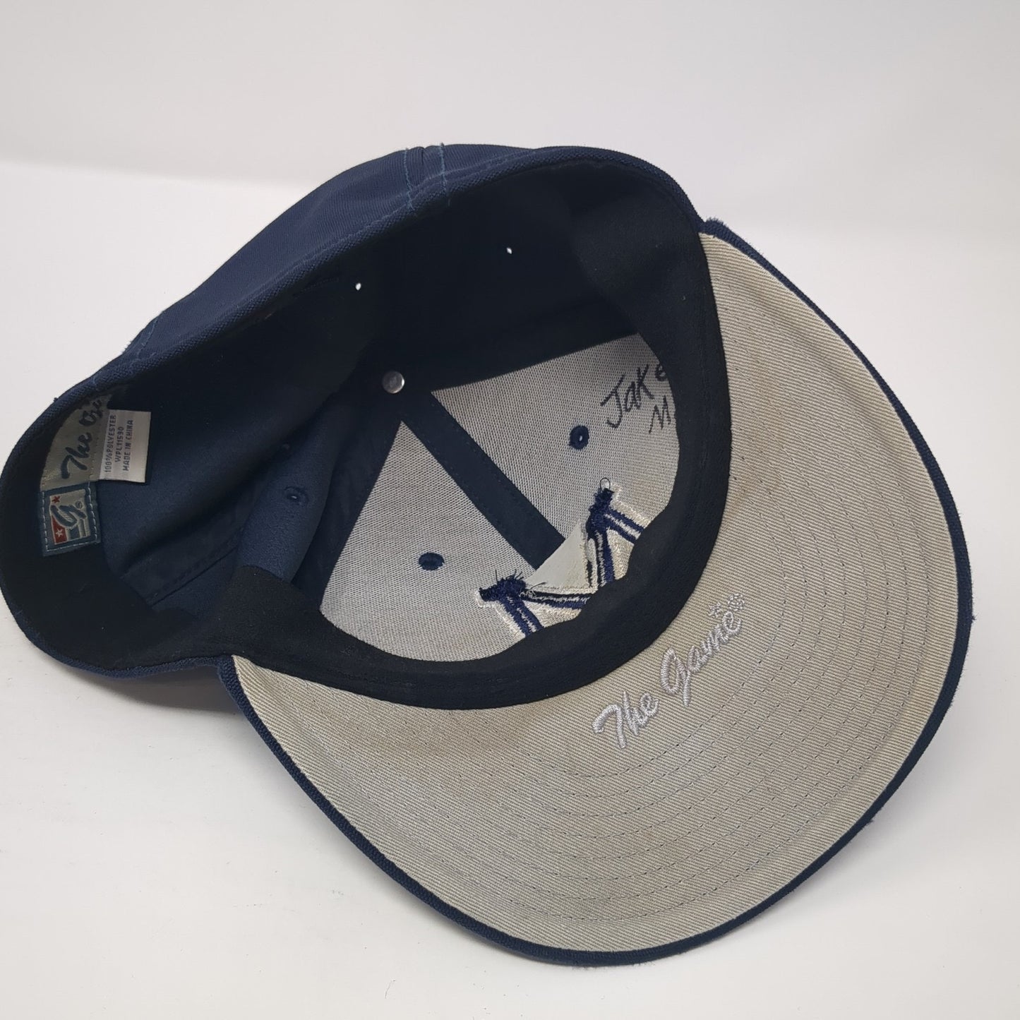M Fitted Baseball Cap Blue Small Lightweight Embroidered Gametek The Game
