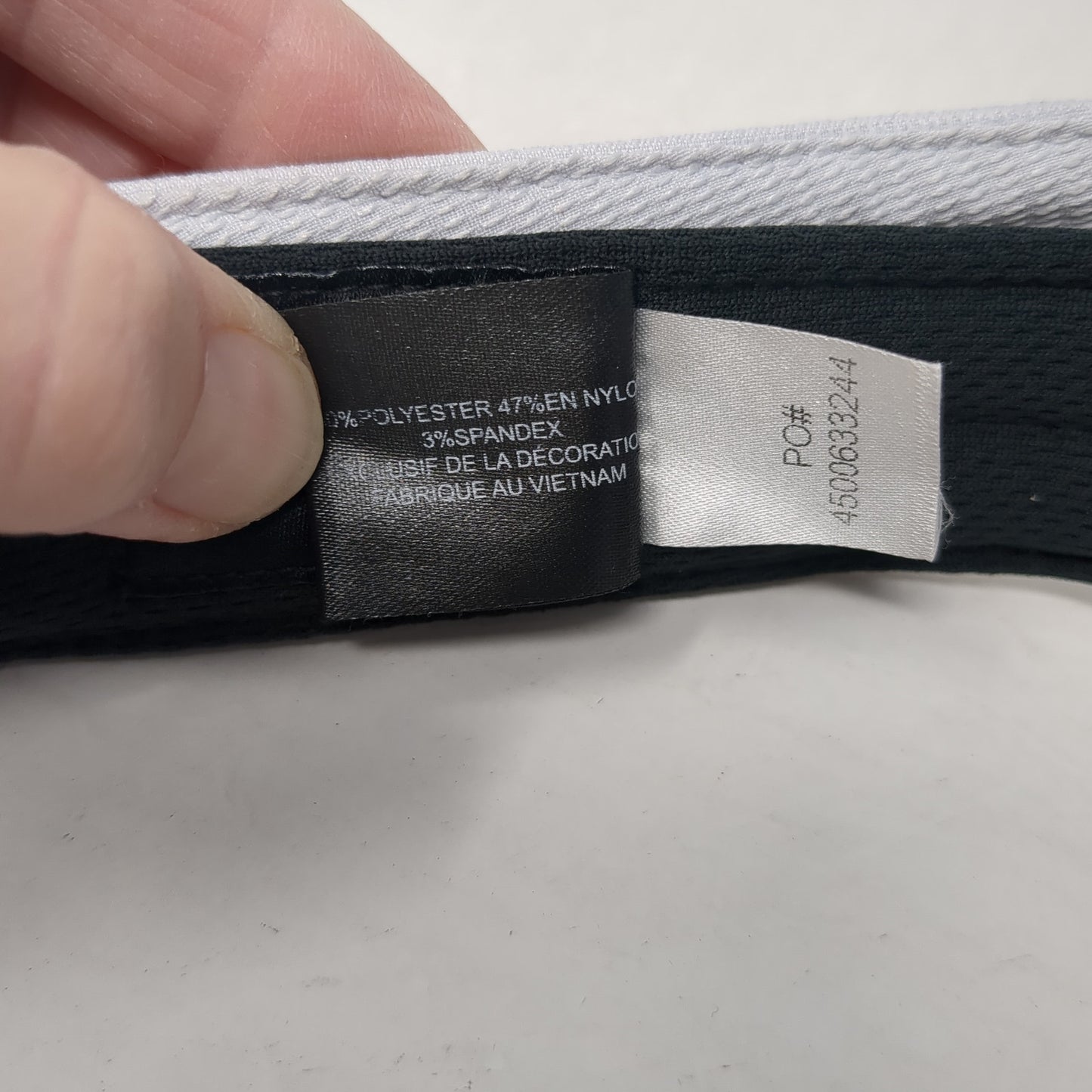 Callaway Strapback Sun Visor Hat White One Size Adjustable Strap Lightweight