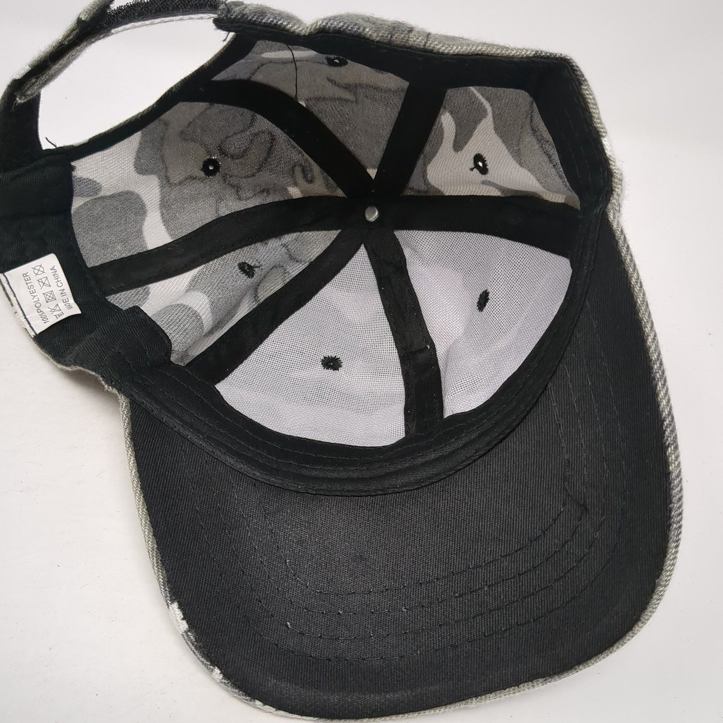 Unbranded Strapback Hat Multi One Size Adjustable Camouflage Blank