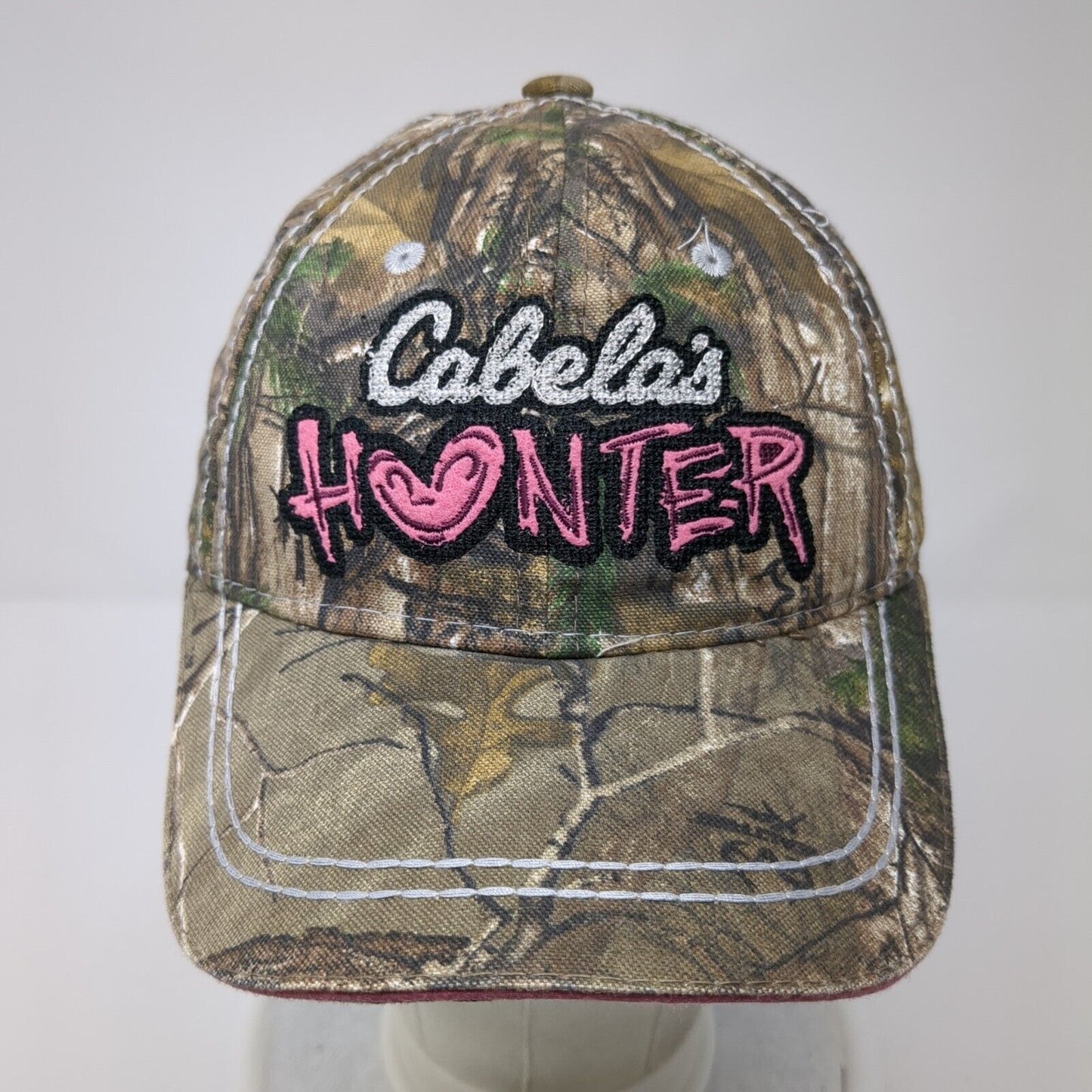Cabela's Hunter Strapback Hat Camo Youth One Size Realtree Embroidered