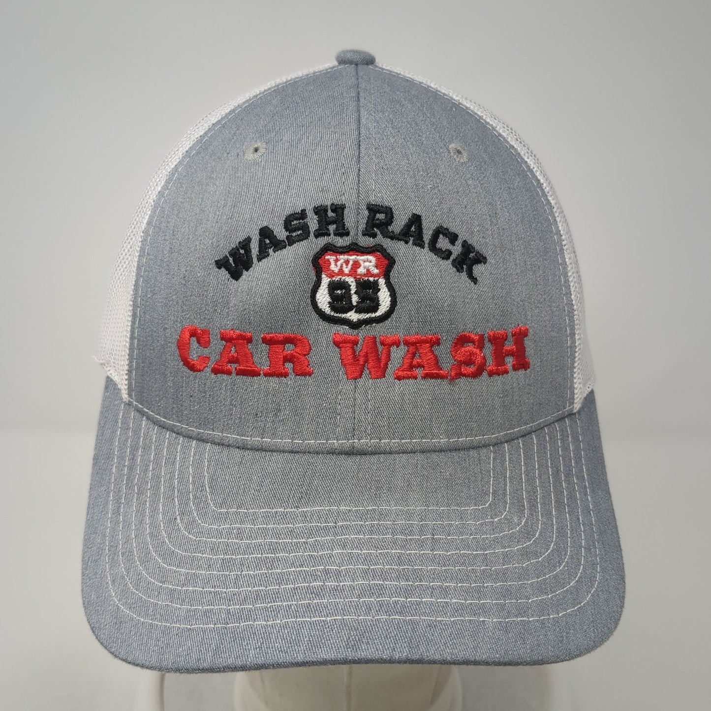 Wash Rack Car Wash Snapback Trucker Hat Gray One Size Mesh Back Outdoor