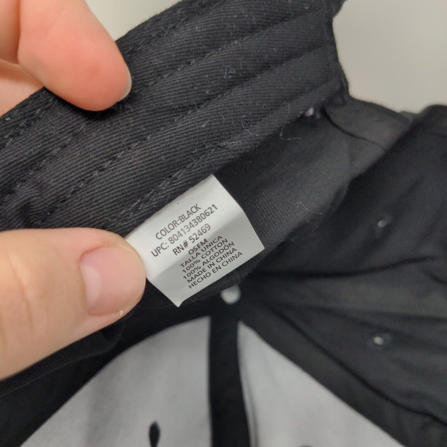 Time And Tru Slideback Hat Black OSFA Adjustable Solid Blank W/Tags