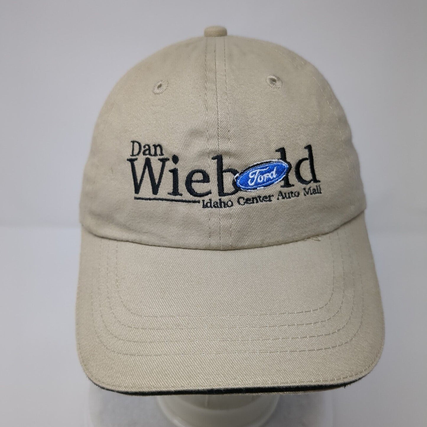 Dan Wiebold Ford Strapback Hat Tan OSFM Adjustable Embroidered Otto