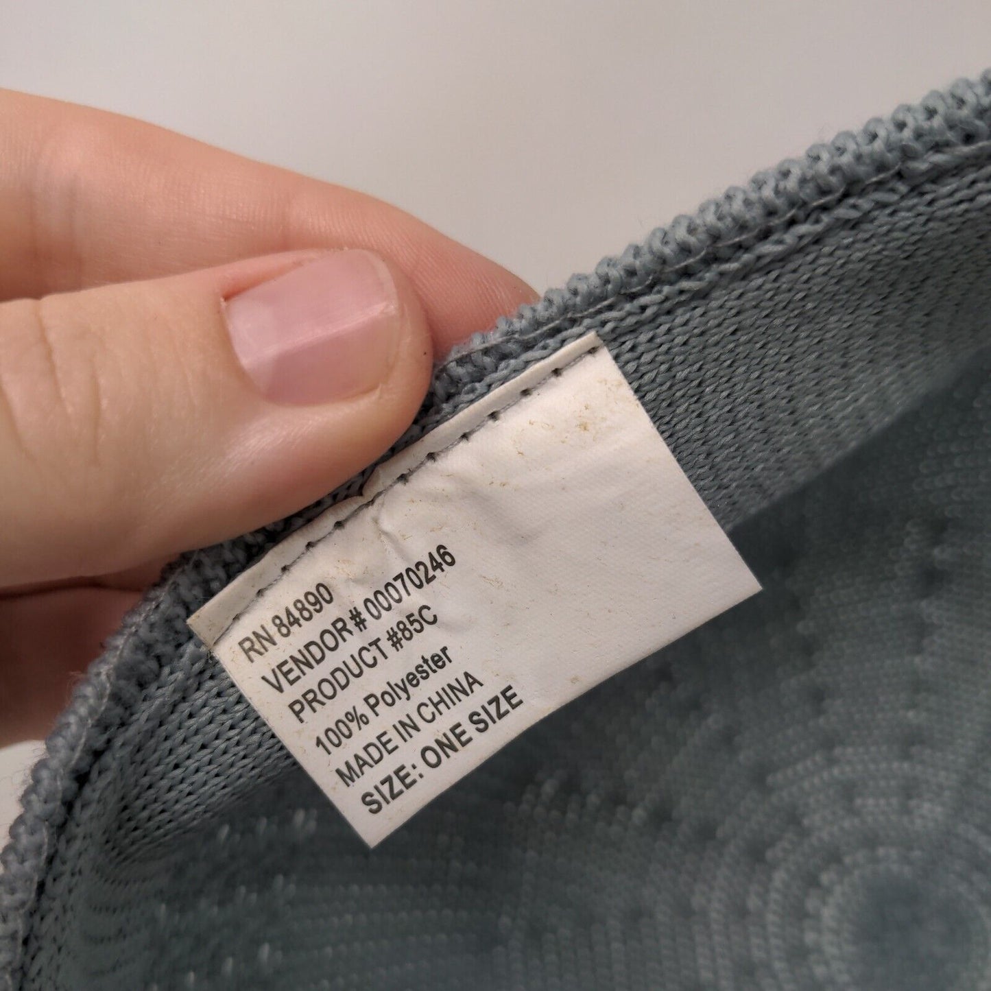 Unbranded Strapback Hat Bluish-Gray One Size Adjustable Solid Blank