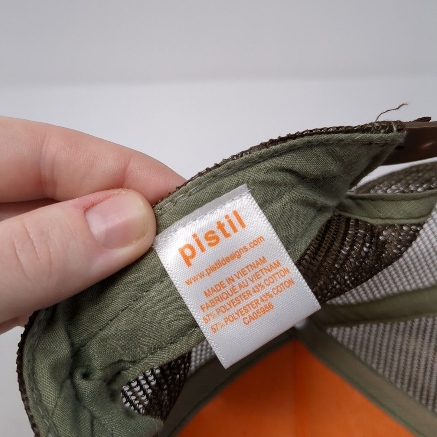 Pistil Snapback Trucker Hat Camouflage One Size Adjustable Embroidered Mesh Back