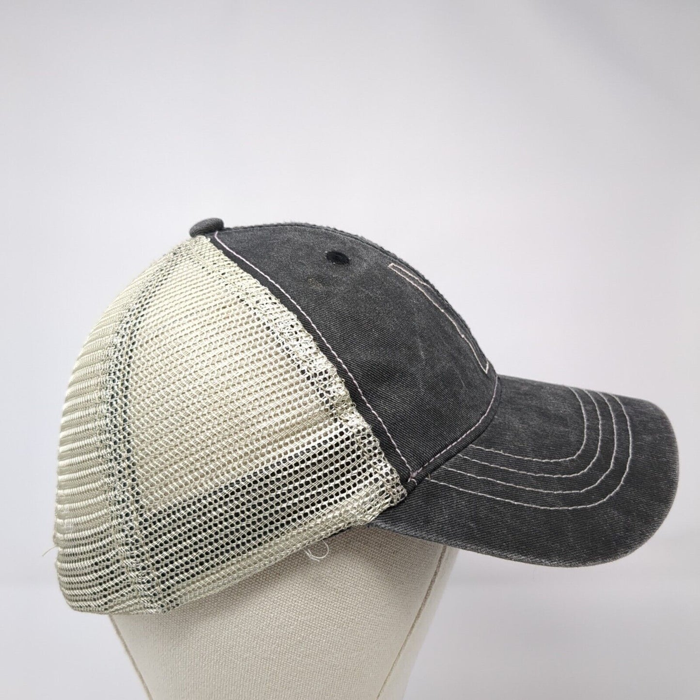 Idaho Slideback Mesh Back Trucker Hat Gray One Size Embroidered Home Free