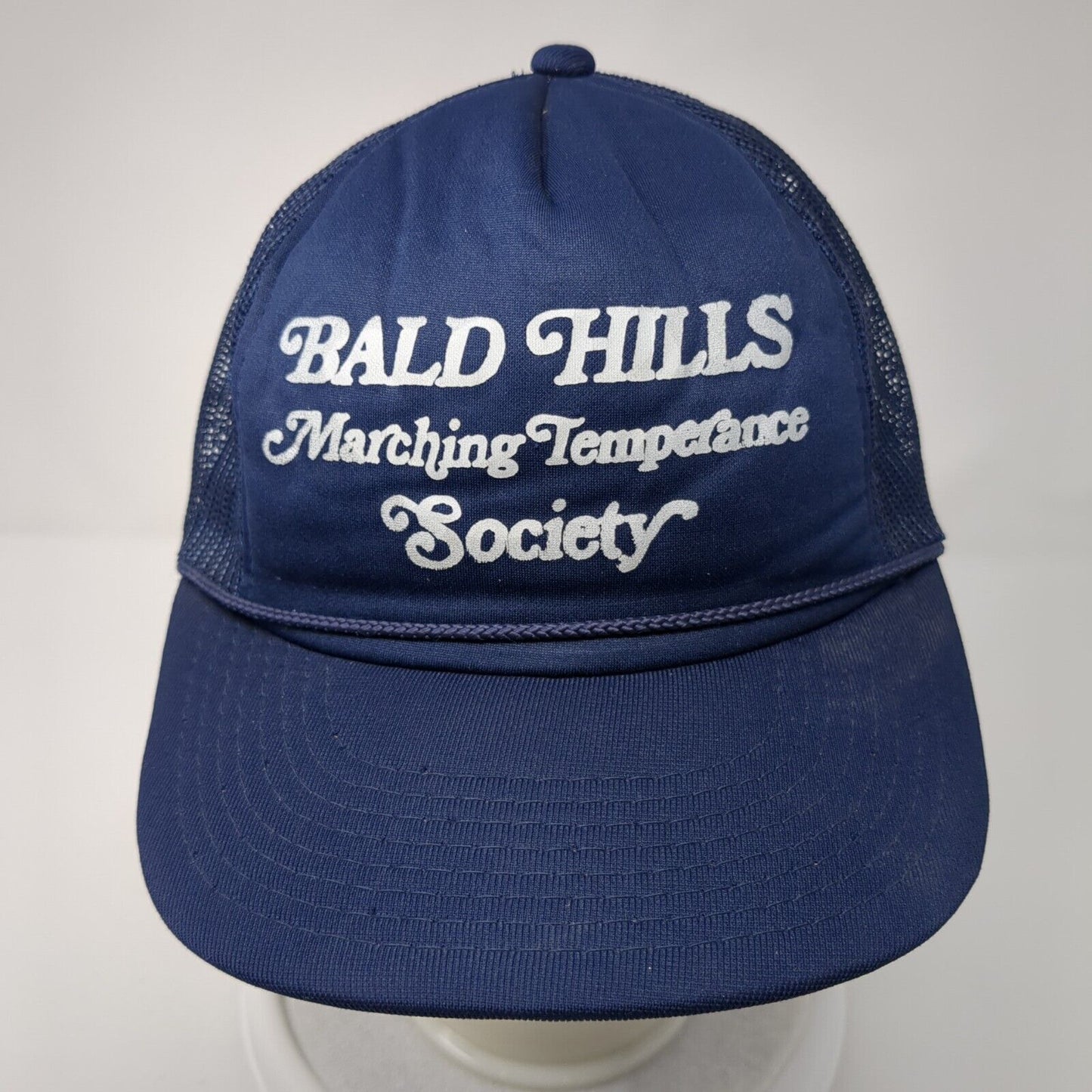 Bald Hills Marching Temperance Society Rope Trucker Hat Blue One Size