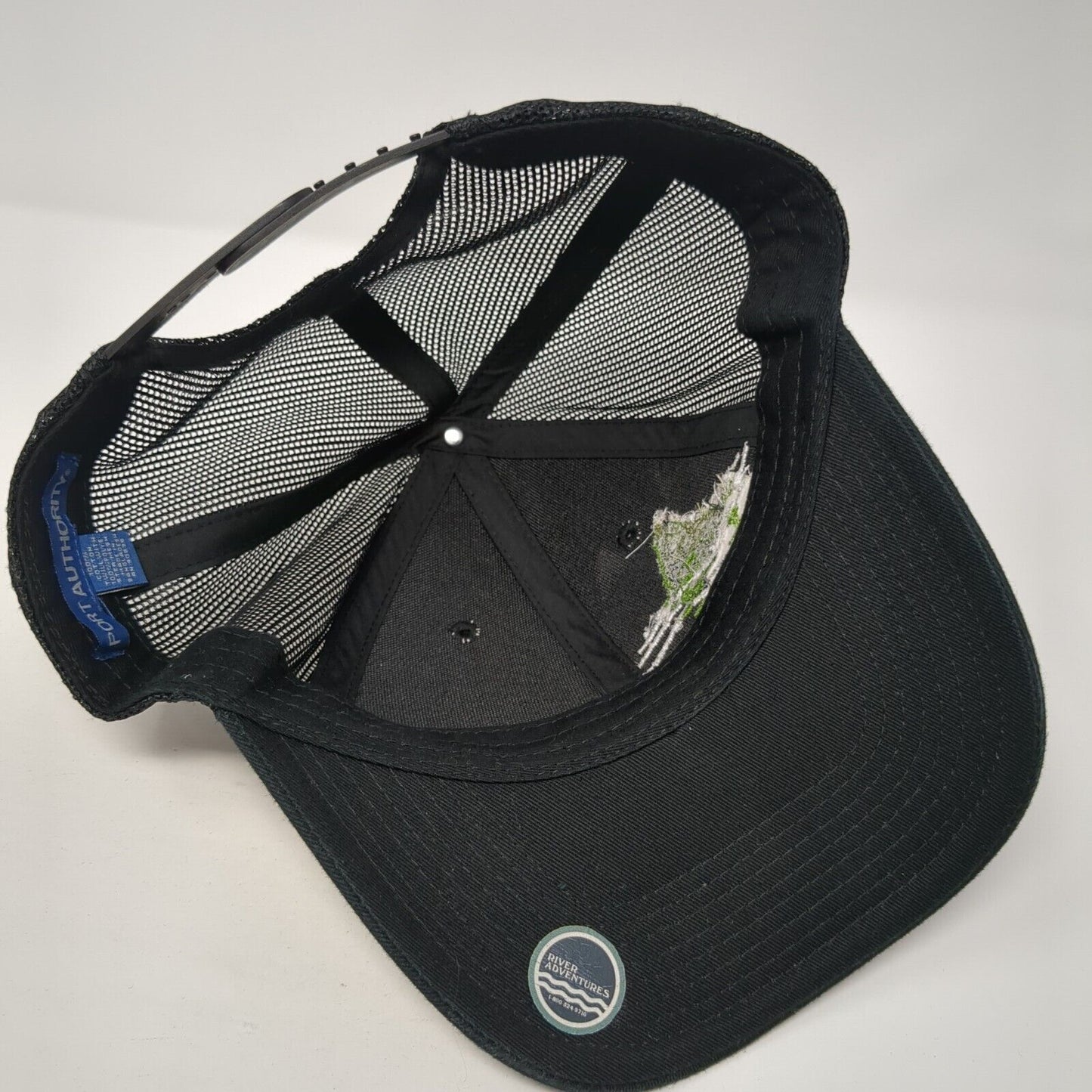 2018 WWB Snapback Trucker Hat Black One Size Adjustable Mesh Back Port Authority