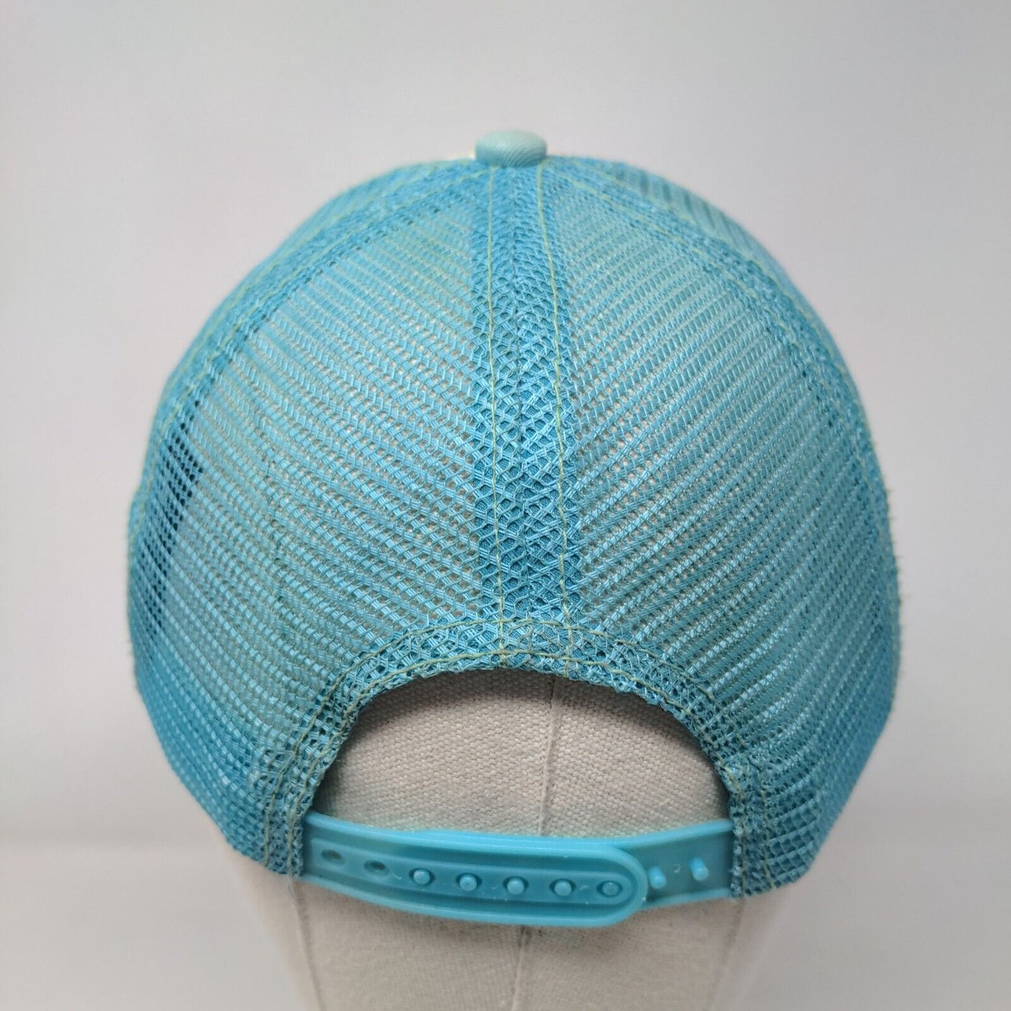 Aloha Snapback Mesh Back Trucker Hat Blue One Size Adjustable KC Hawaii
