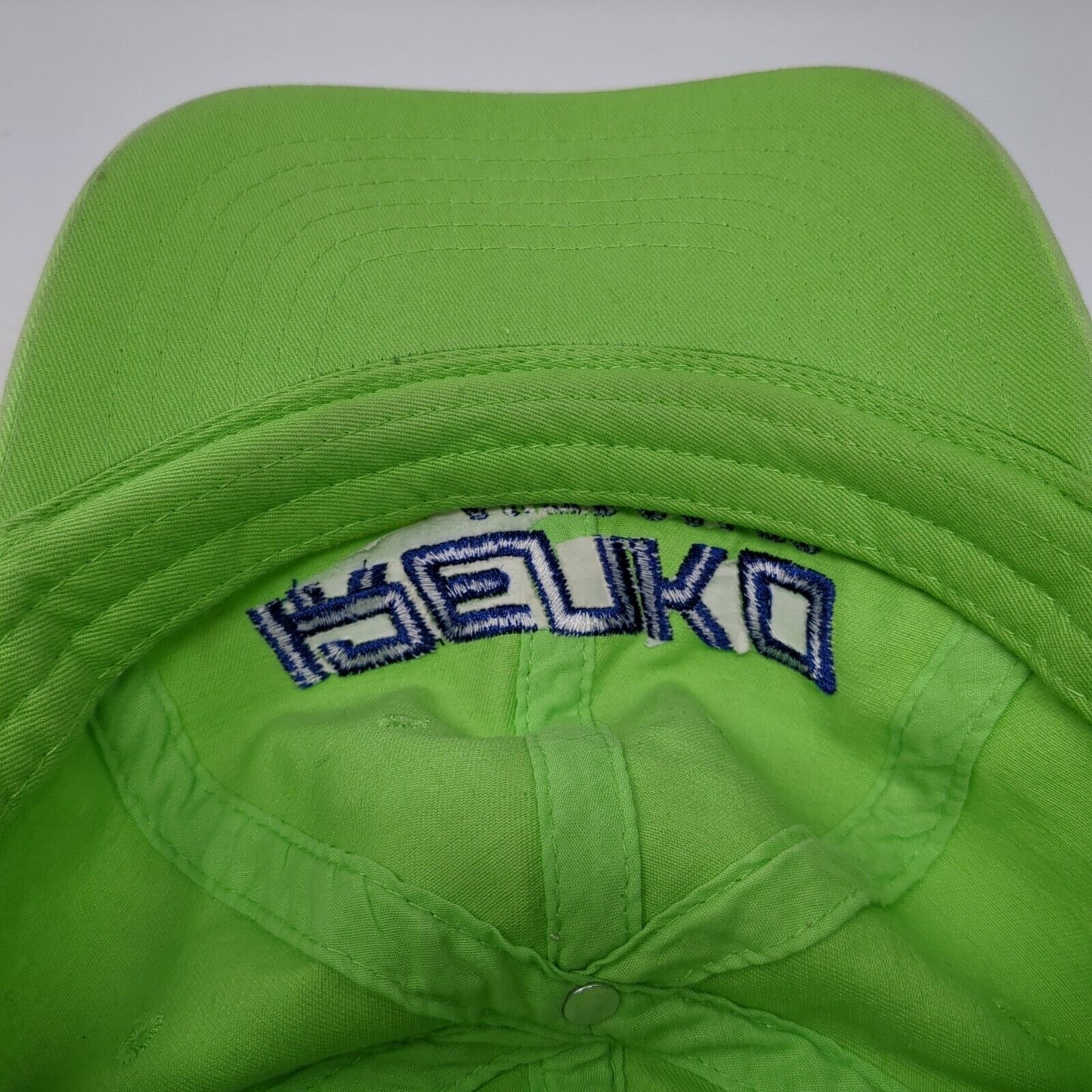 Renko Auto Sales Slideback Baseball Cap Green OS Adjustable Embroidered Fine Cap
