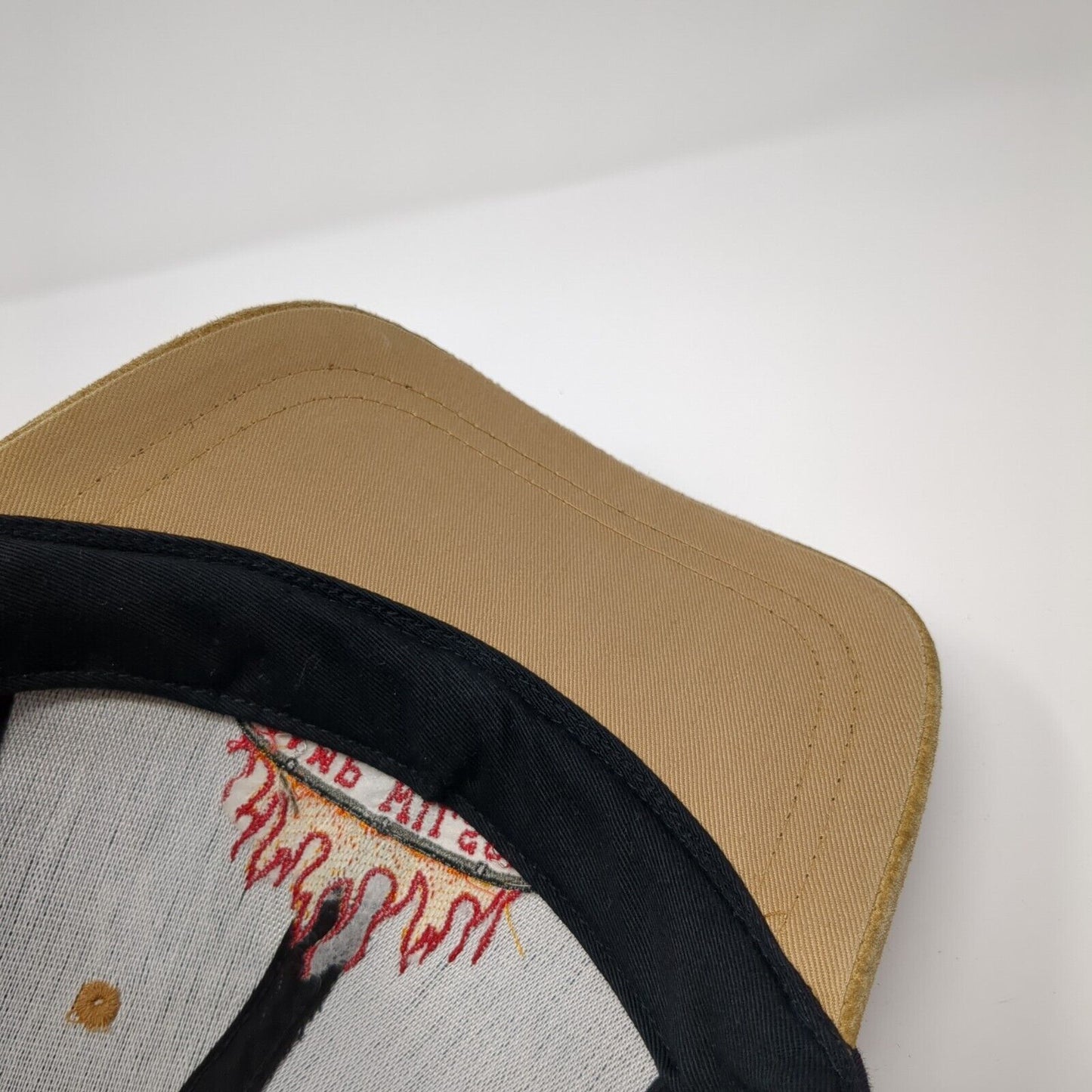 Camp Wilson BBQ Slideback Hat Black One Size Colorblock 6 Panel Nissin