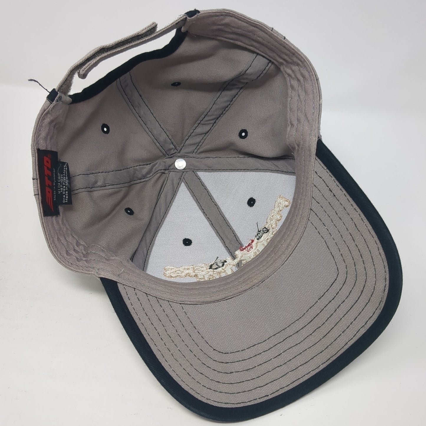 Producers Salina Utah Strapback Hat Gray One Size Embroidered Otto