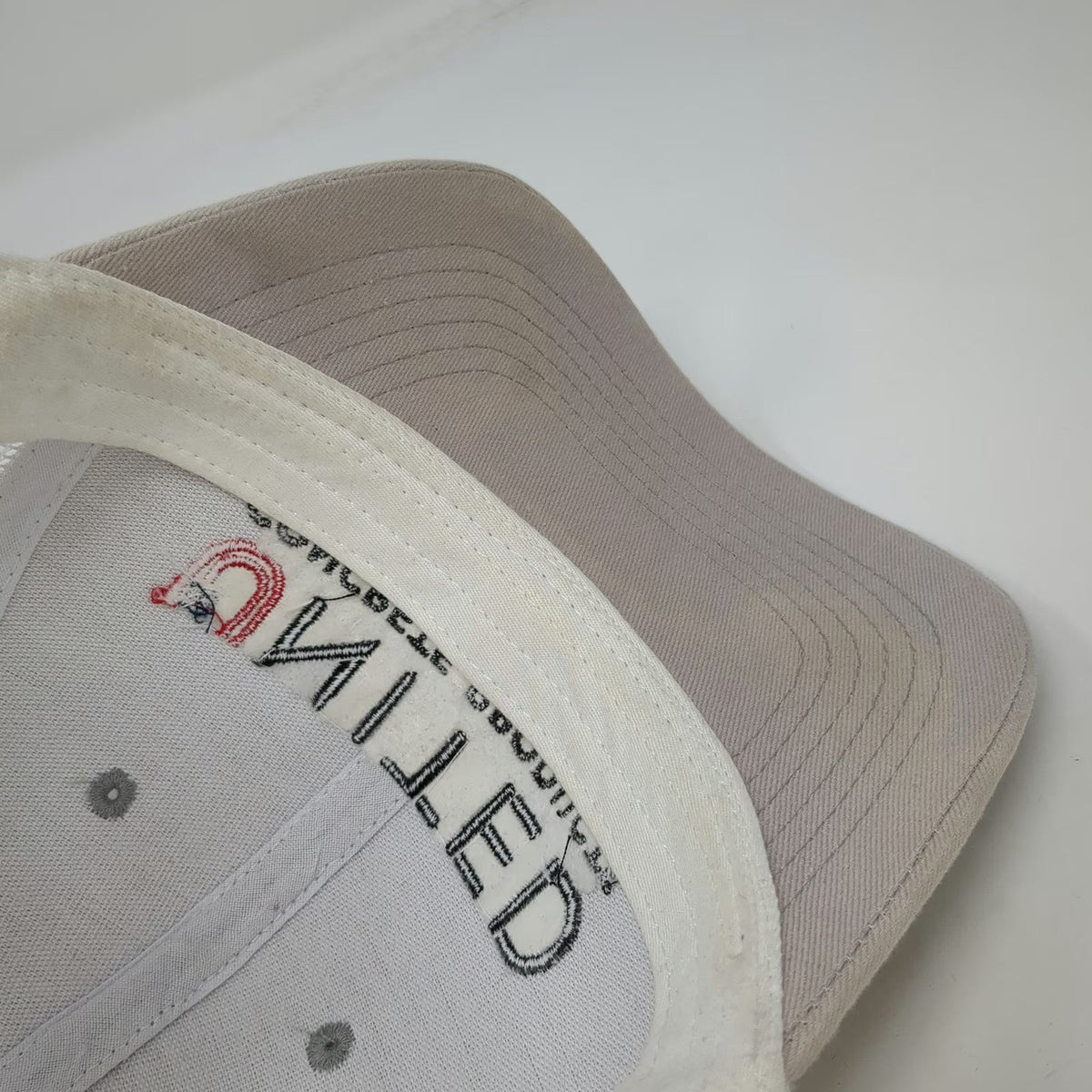 United Concrete Products Trucker Hat Beige One Size Mesh Snapback Structured