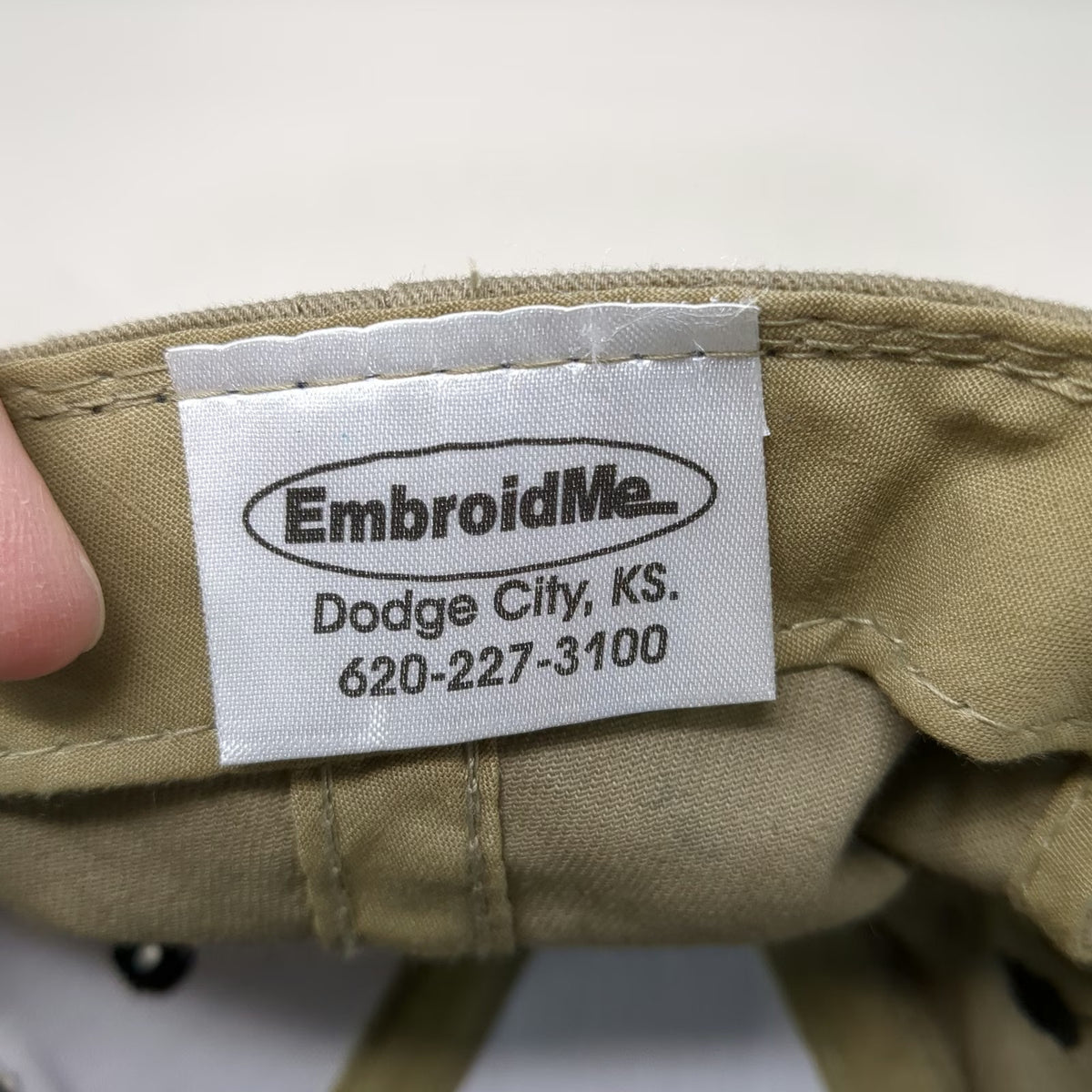 EmbroidMe Baseball Cap Beige Black One Size Roto-Mix Feeding Performance Hat