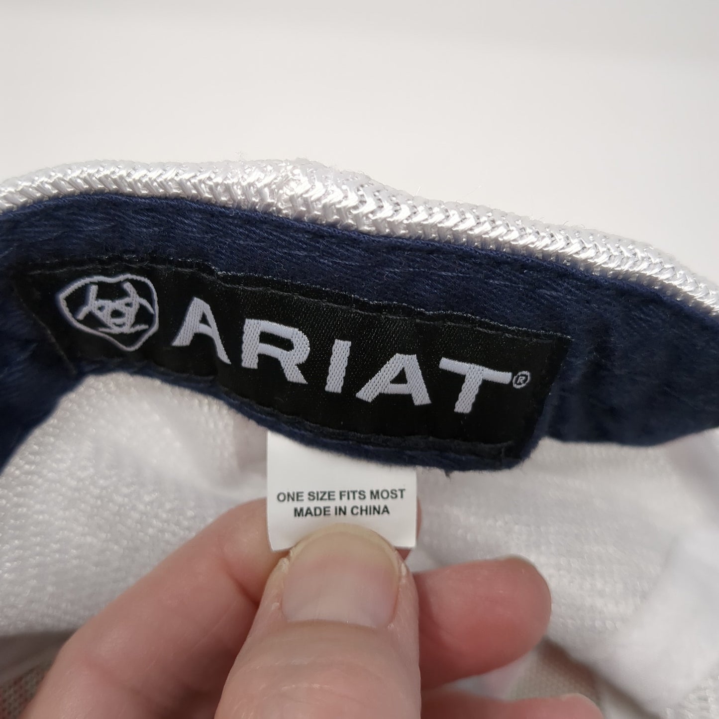 Ariat Logo Snapback Mesh Back Trucker Hat Multicolor One Size Striped