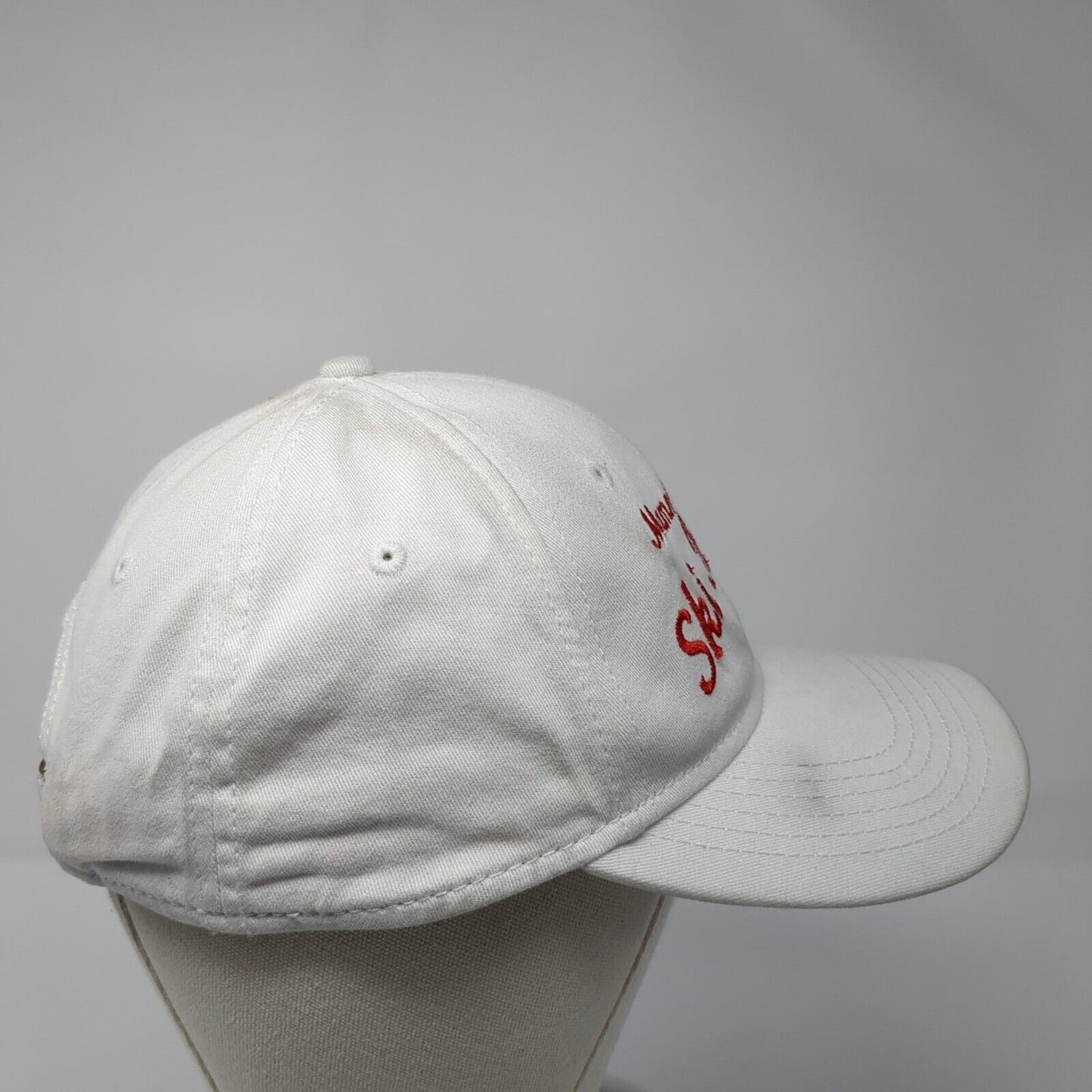 Mammoth Mtn. Ski Patrol Slideback Hat White One Size Adjustable Sportsman
