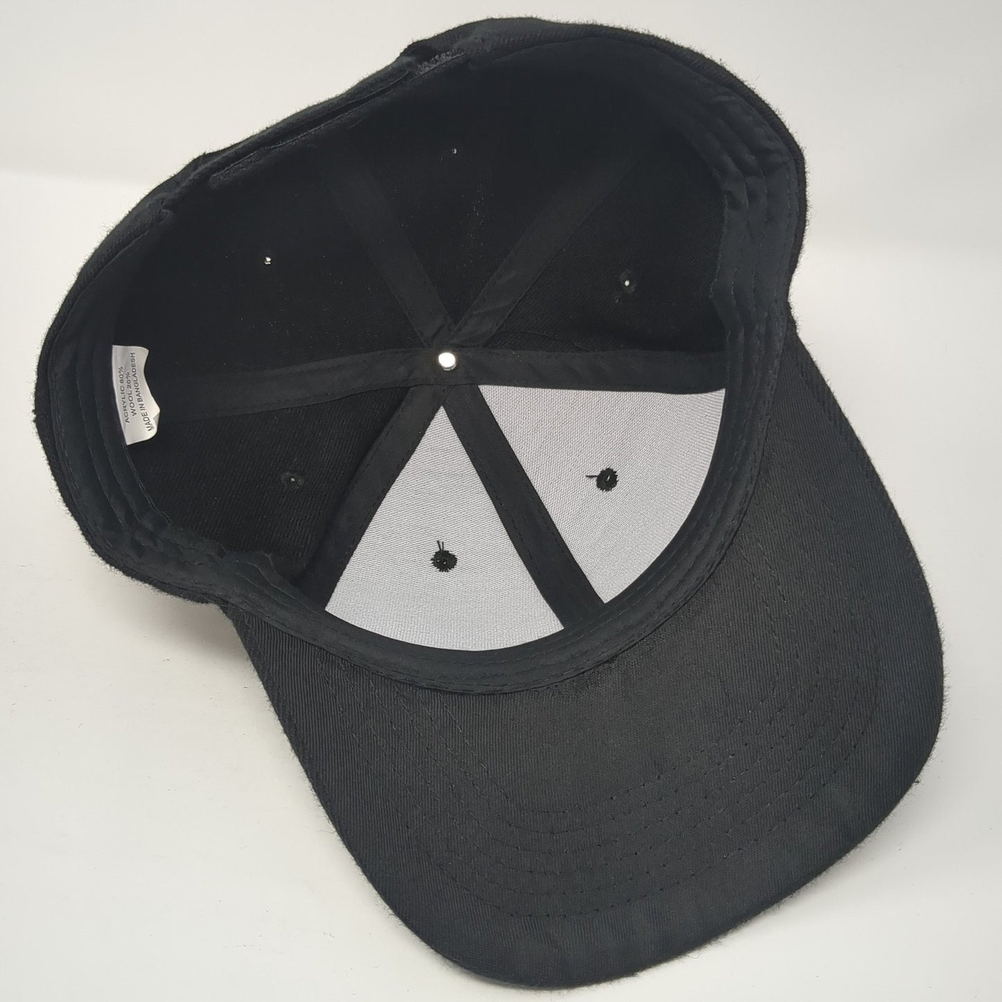 Unbranded Strapback Hat Solid Black One Size Adjustable Casual Blank