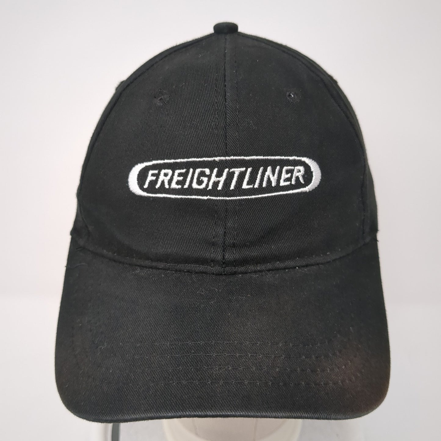 Freightliner Strapback Hat Black One Size Solid Adjustable Embroidered
