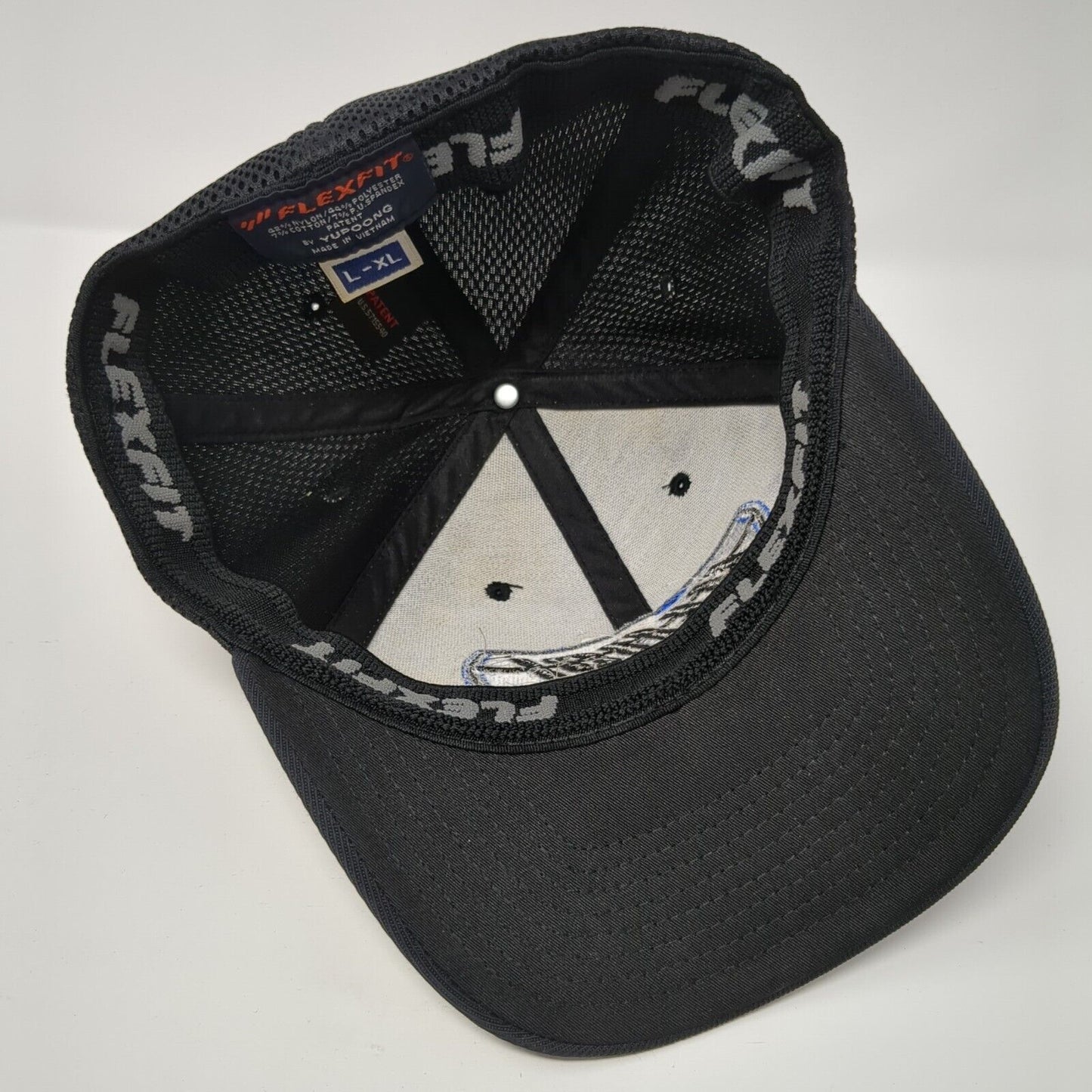 Blasi Construction Fitted Mesh Back Hat Black L-XL Flexfit Yupoong