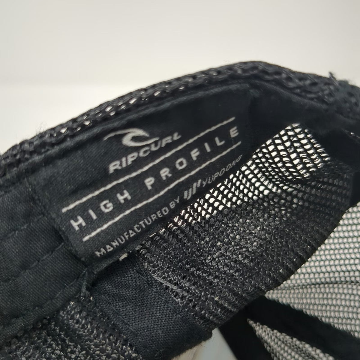 Rip Curl Trucker Hat Black Blue Green One Size Palm Trees Mesh Snapback Surf