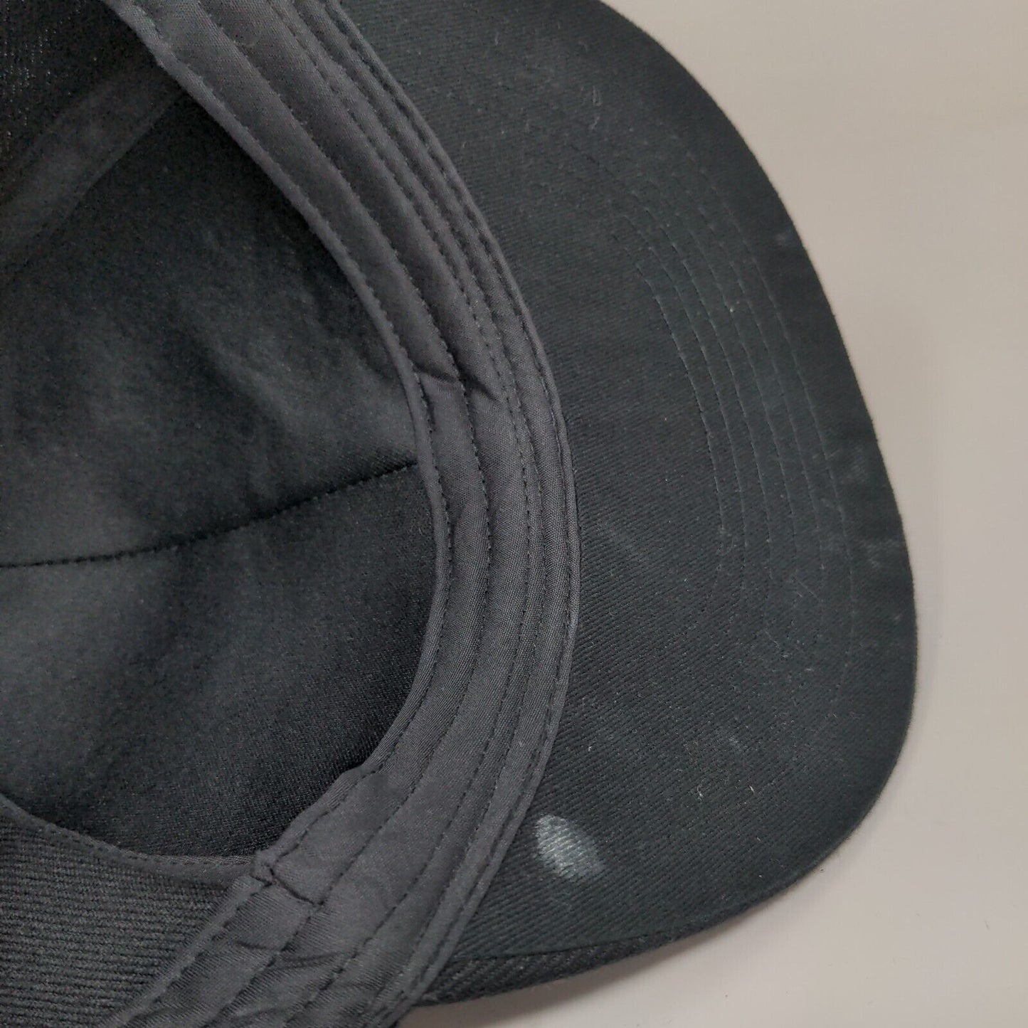 Creepy Skull Patch Snapback Hat Black One Size Adjustable Vent Holes