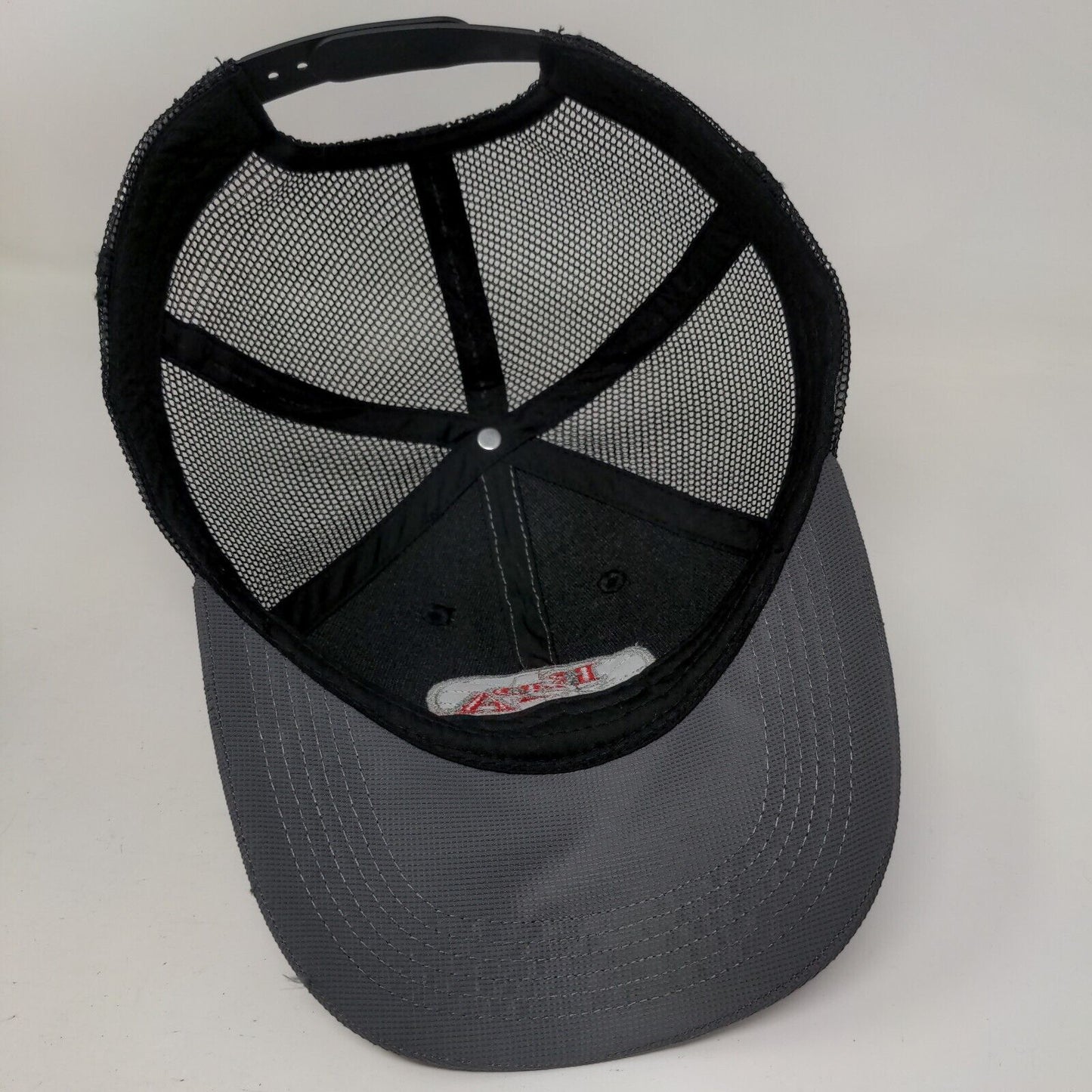 BPA Baseball Snapback Mesh Back Trucker Hat Gray One Size Colorblock