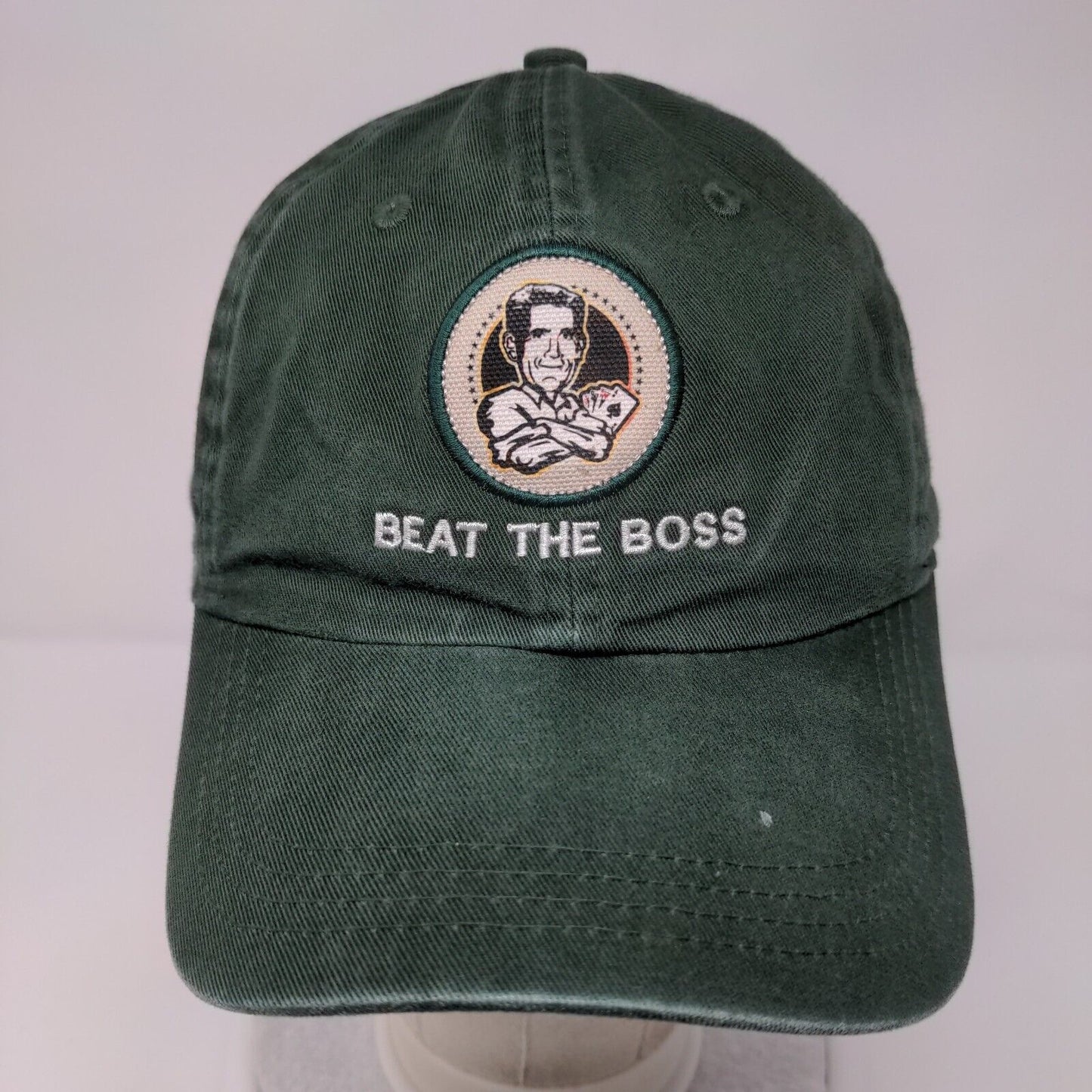 Beat The Boss Slideback Hat Green OSFA Classic Cut Eldorado Resort Casino