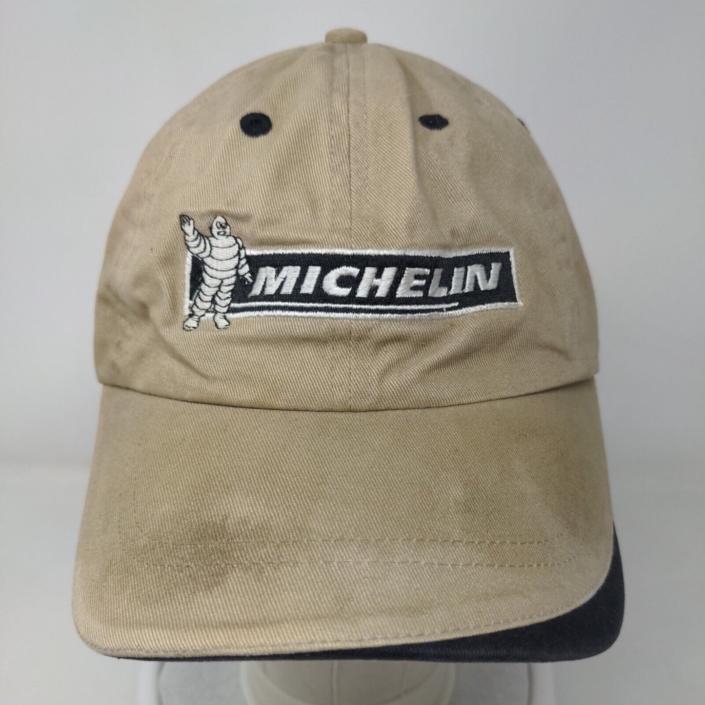 Michelin AG Tires Slideback Hat Tan OSFA Embroidered Adjustable 6 Panel