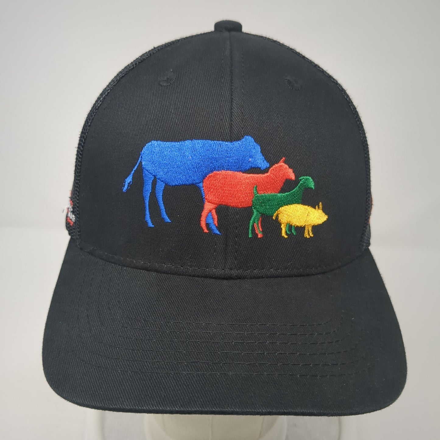 Animals D&B Supply Sunglo Snapback Trucker Hat Black One Size Mesh Back