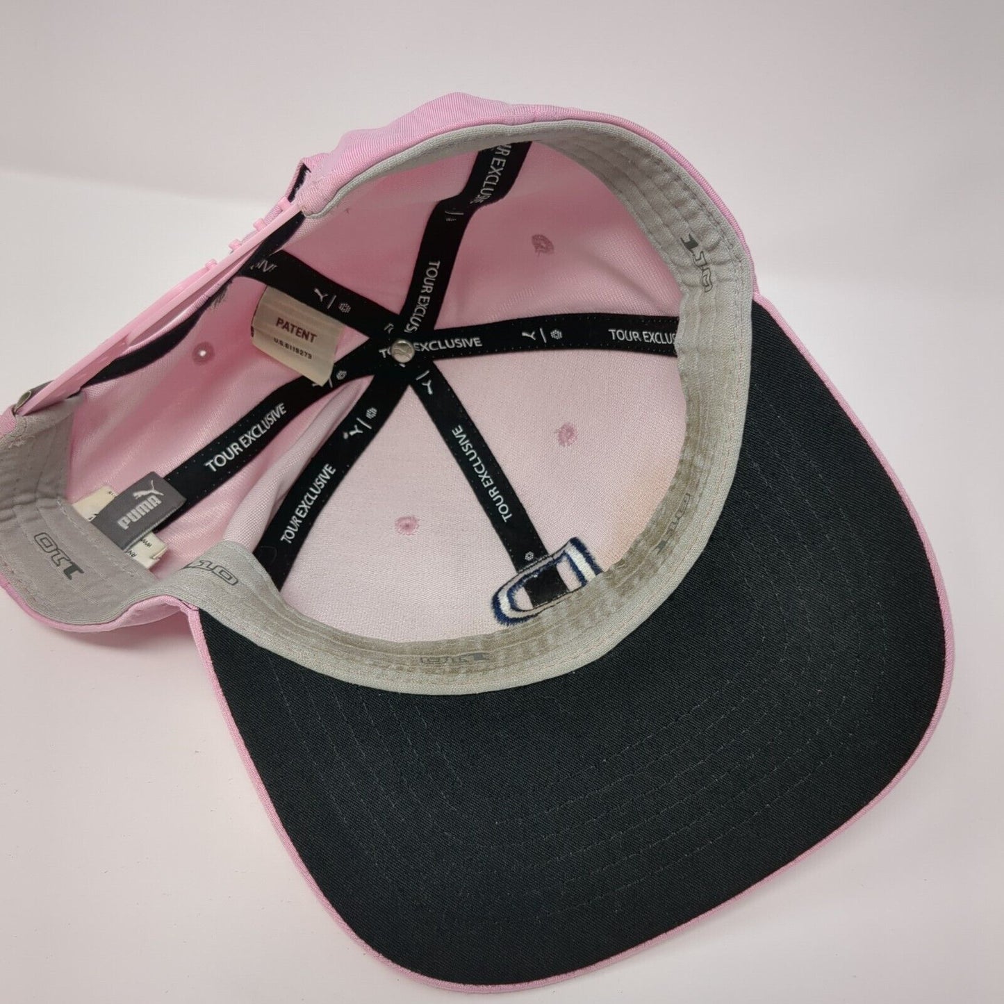Letter P Snapback Hat Pink One Size Puma Tour Exclusive Embroidered