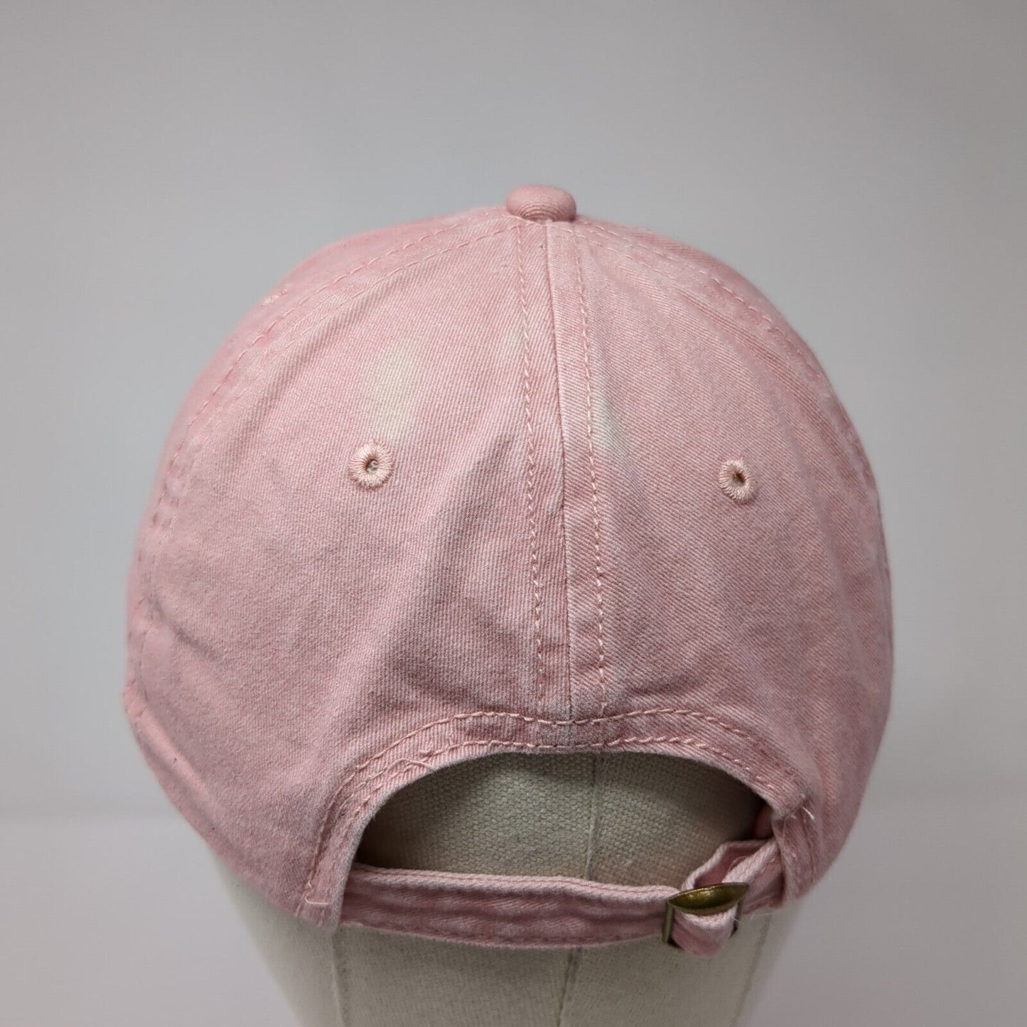Unbranded Slideback Hat Pink One Size Adjustable Embroidered 6 Panel Blank