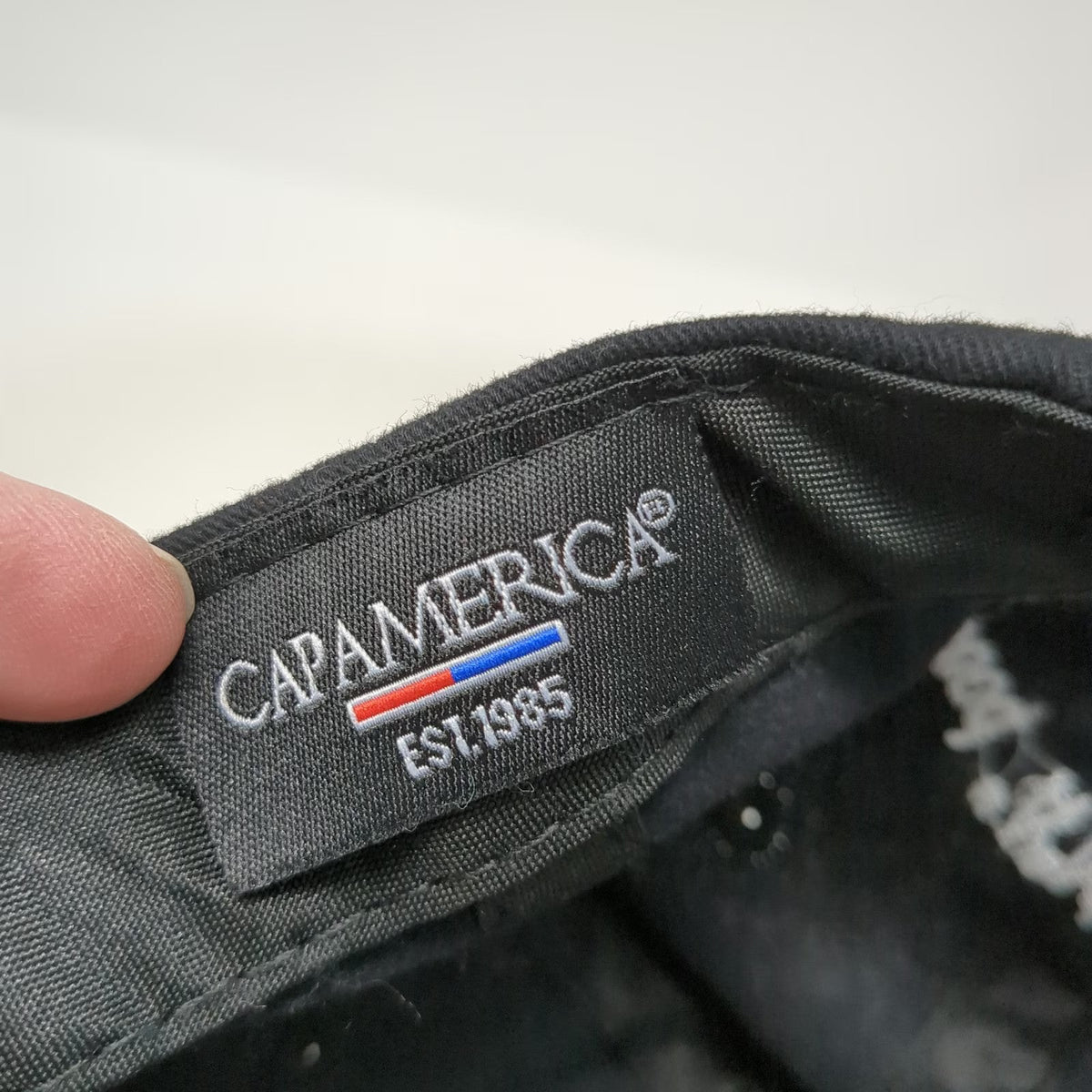 Cap America Baseball Cap Black One Size Farm Bureau Insurance Strapback Hat