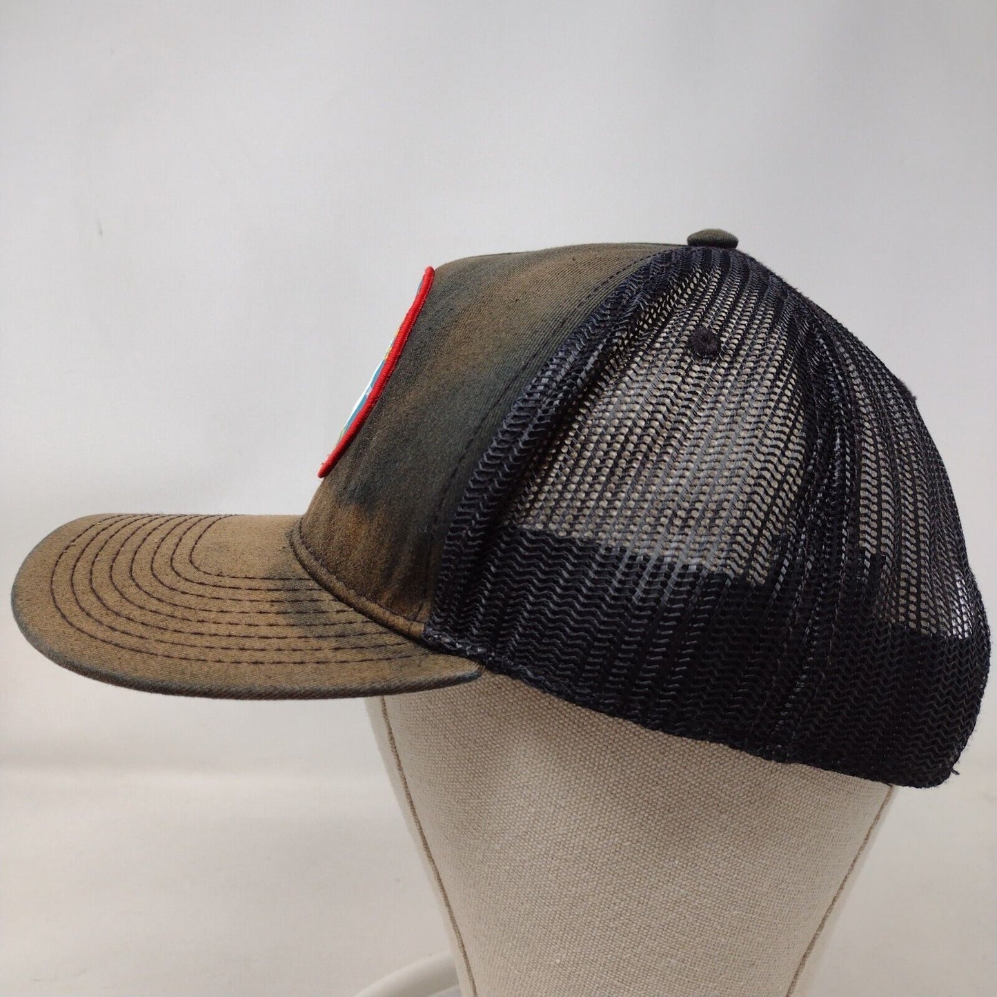 Salmon River Brewery Snapback Trucker Hat Black OSFM Mesh Back Otto