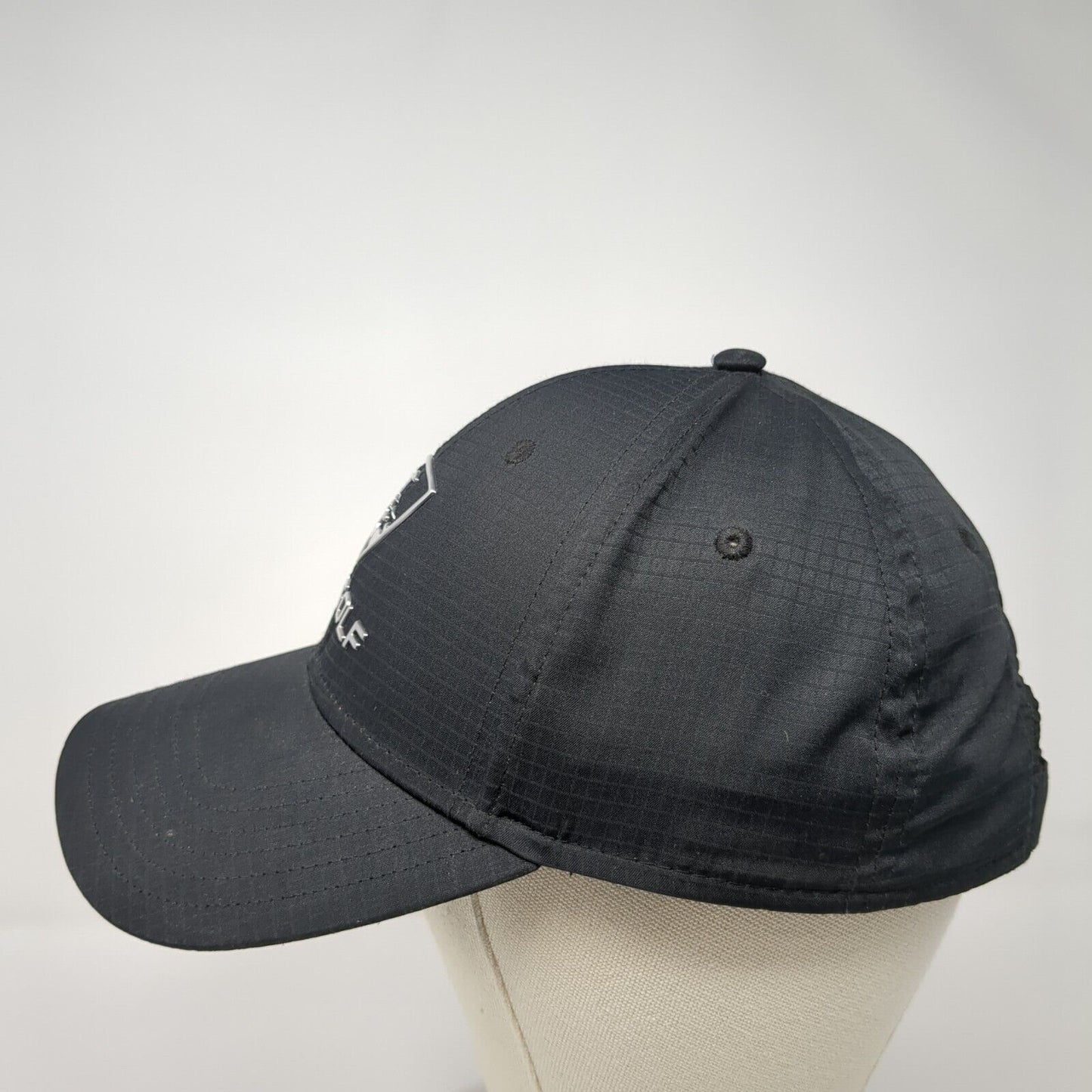 Topgolf Strapback Hat Black One Size Adjustable Callaway Solid 6 Panel