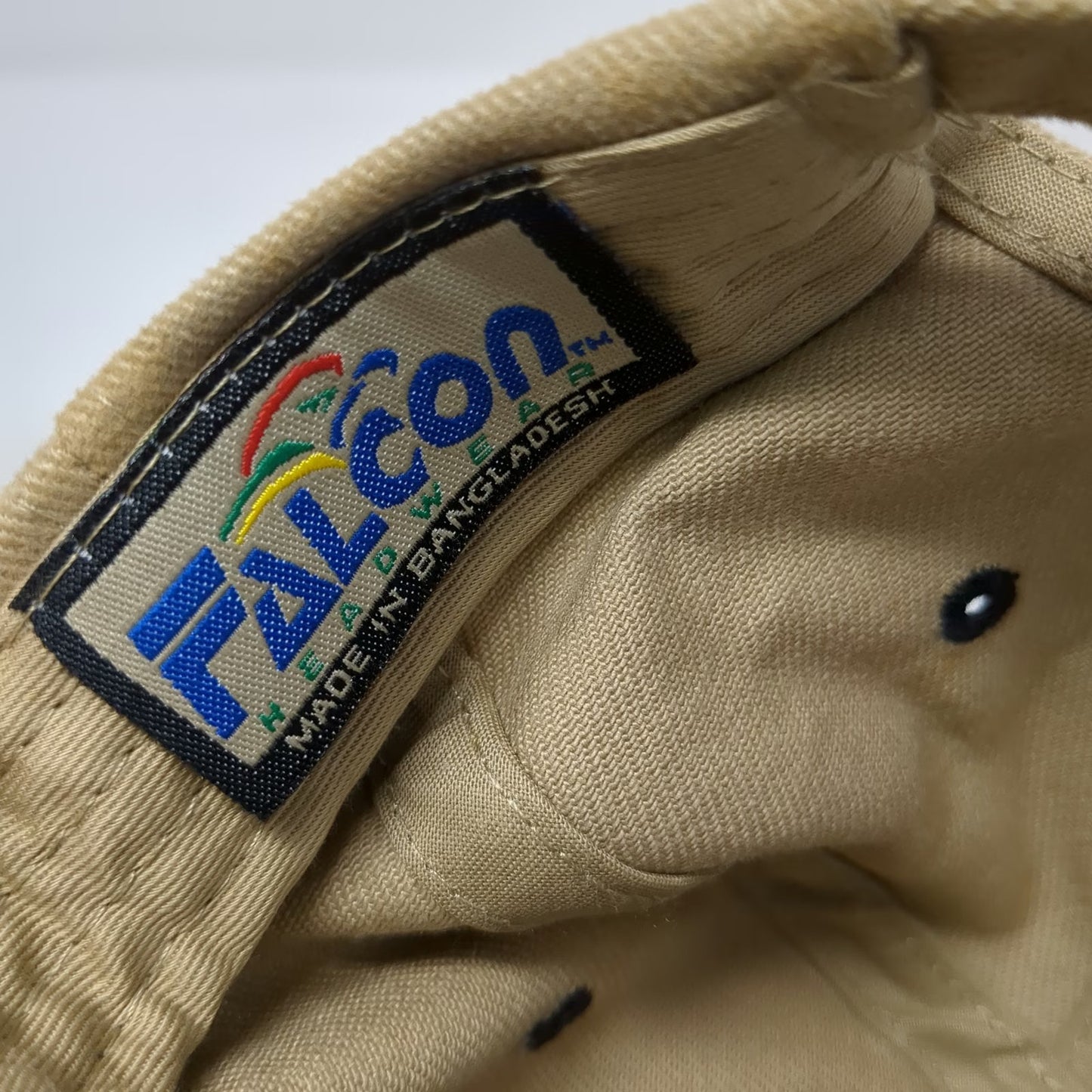 Falcon Baseball Cap Beige Blue One Size Cape Cod Air Show 2001 Jet Plane Hat