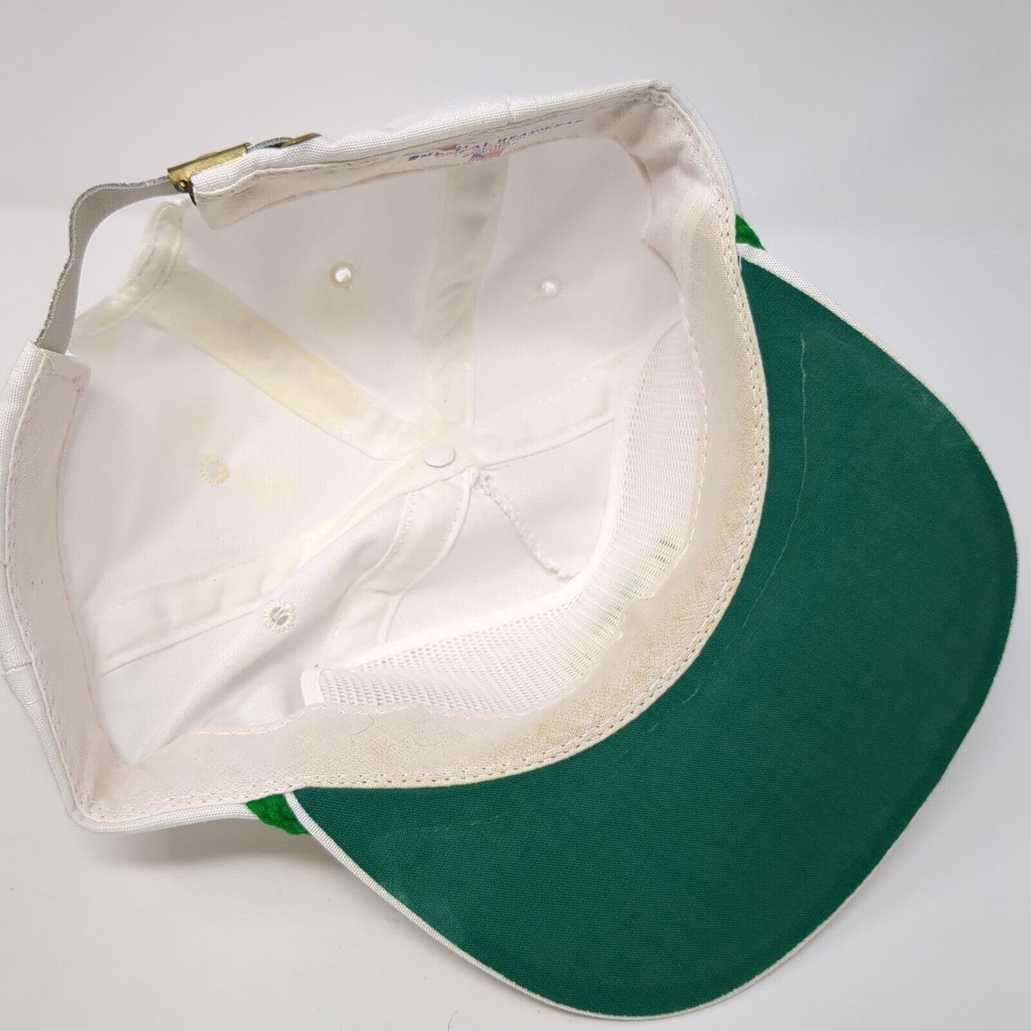International Slideback Rope Hat White One Size Solid Leather Strap