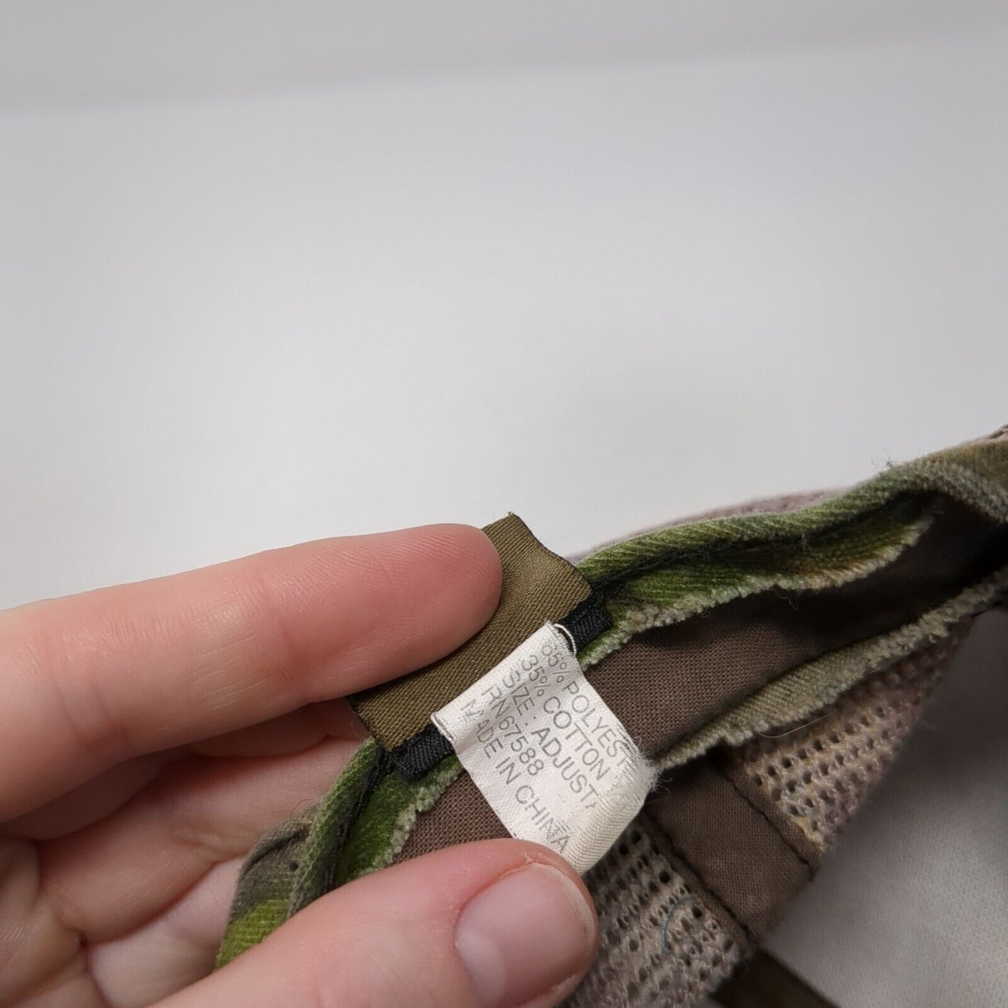 Realtree Strapback Trucker Hat Camo OS Adjustable Blank Whitewater Outdoors