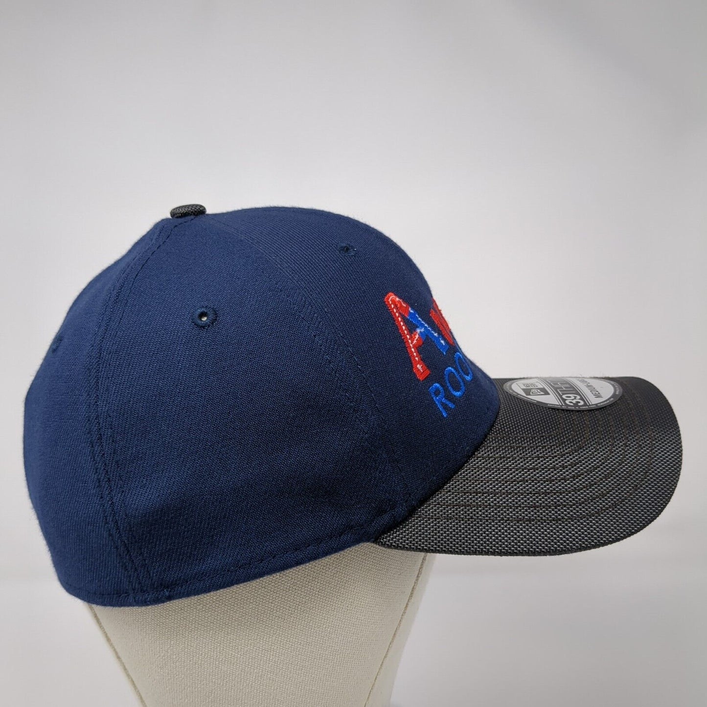 American Rooter & Drain Fitted Hat Blue M/L Embroidered Patriotic New Era