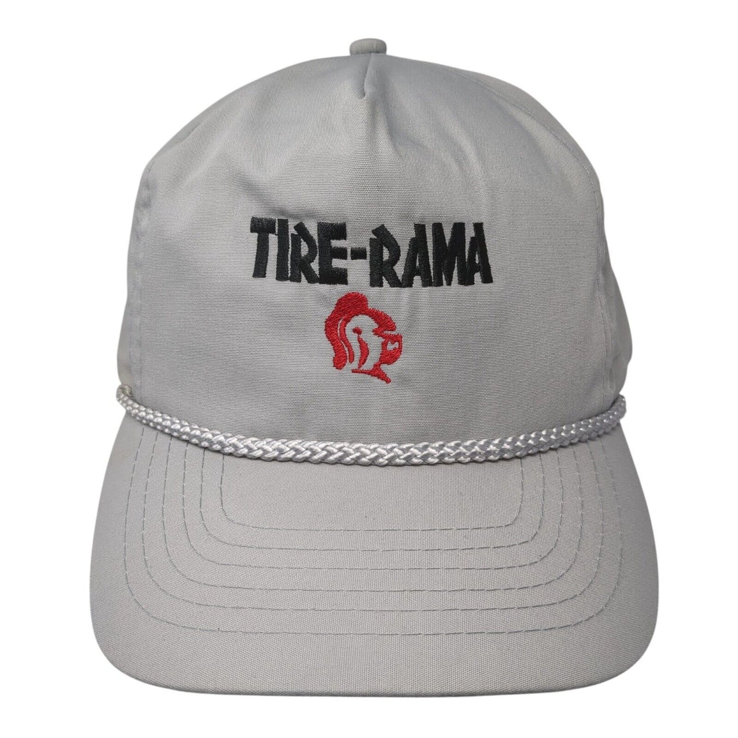 Tire-Rama Slideback Hat Gray One Size Adjustable Embroidered Rope Otto Cap