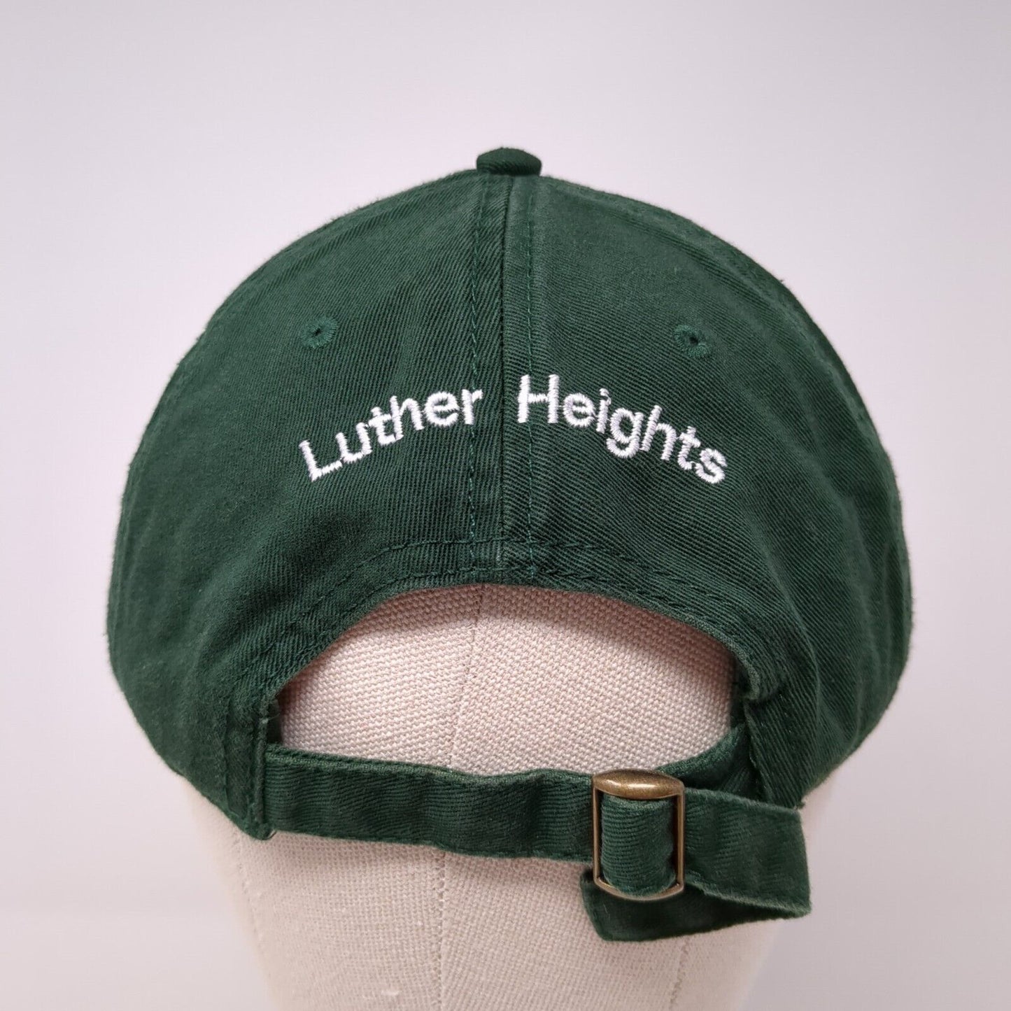 Luther Heights Slideback Hat Green One Size Adjustable Embroidered 6 Panel Otto