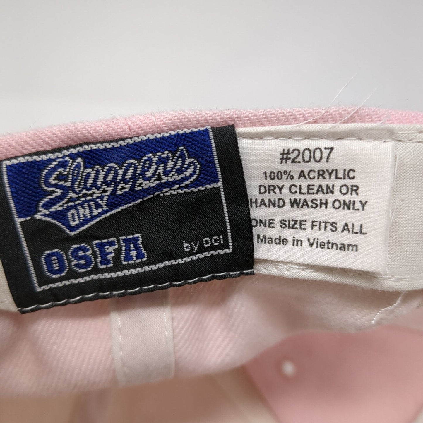 CrossPointe Strapback Hat Pink One Size Adjustable Embroidered 6 Panel