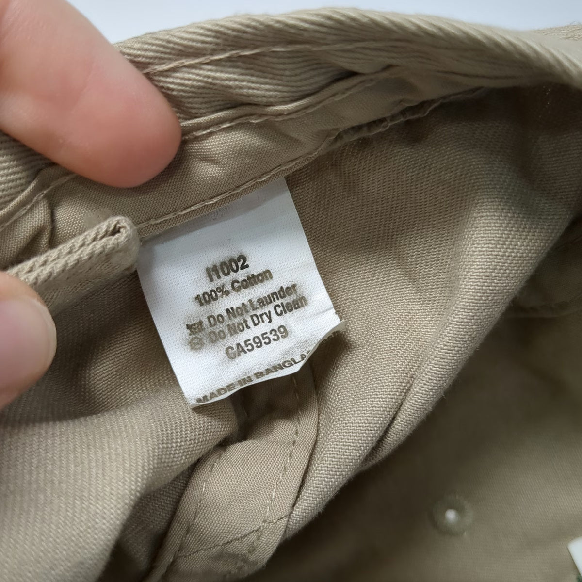 Cap America Baseball Cap Beige One Size Hat Slideback Cotton Camp Buck Freeman