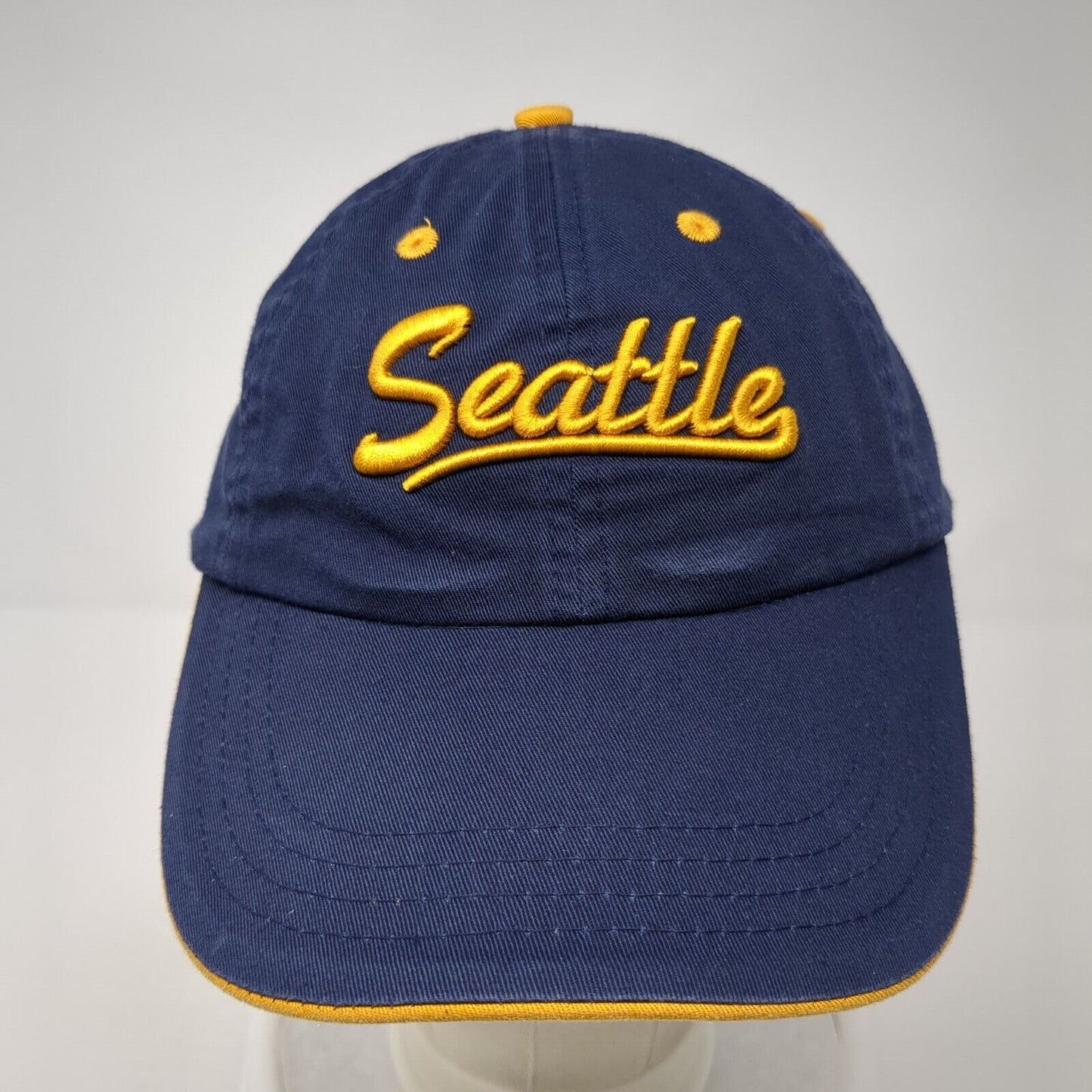 Seattle Slideback Hat Blue One Size Adjustable Embroidered Polar