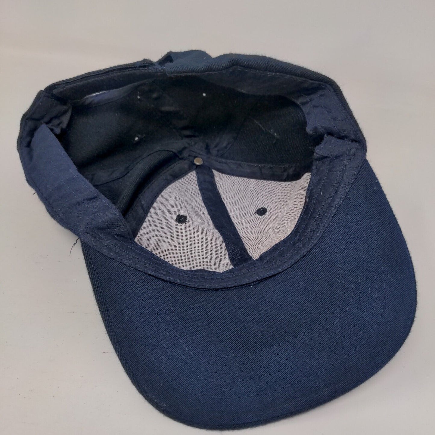 Unbranded Strapback Hat Solid Blue One Size Blank Adjustable 6 Panel
