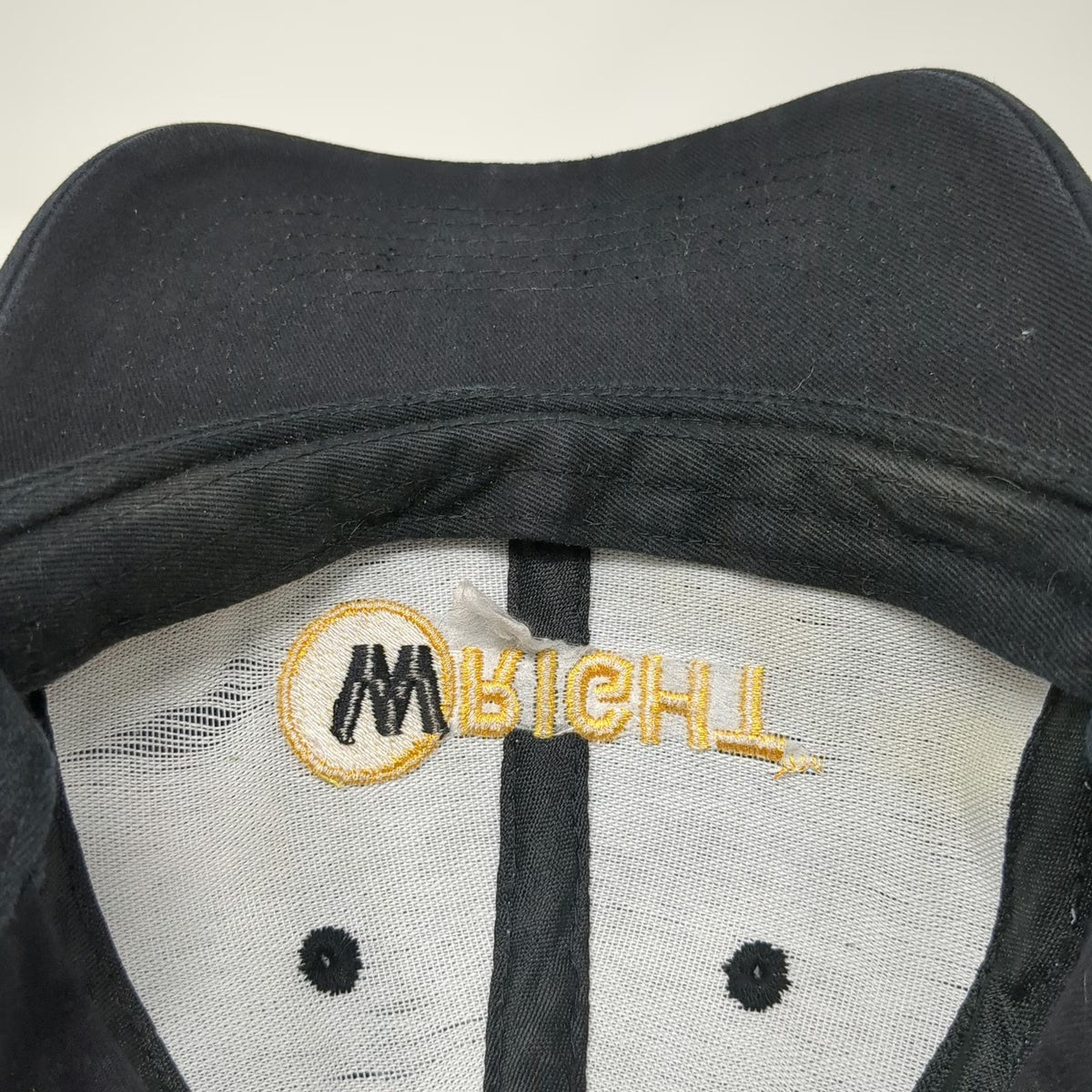 Wright Manufacturing Baseball Cap Black One Size Embroidered Strapback Hat Mower