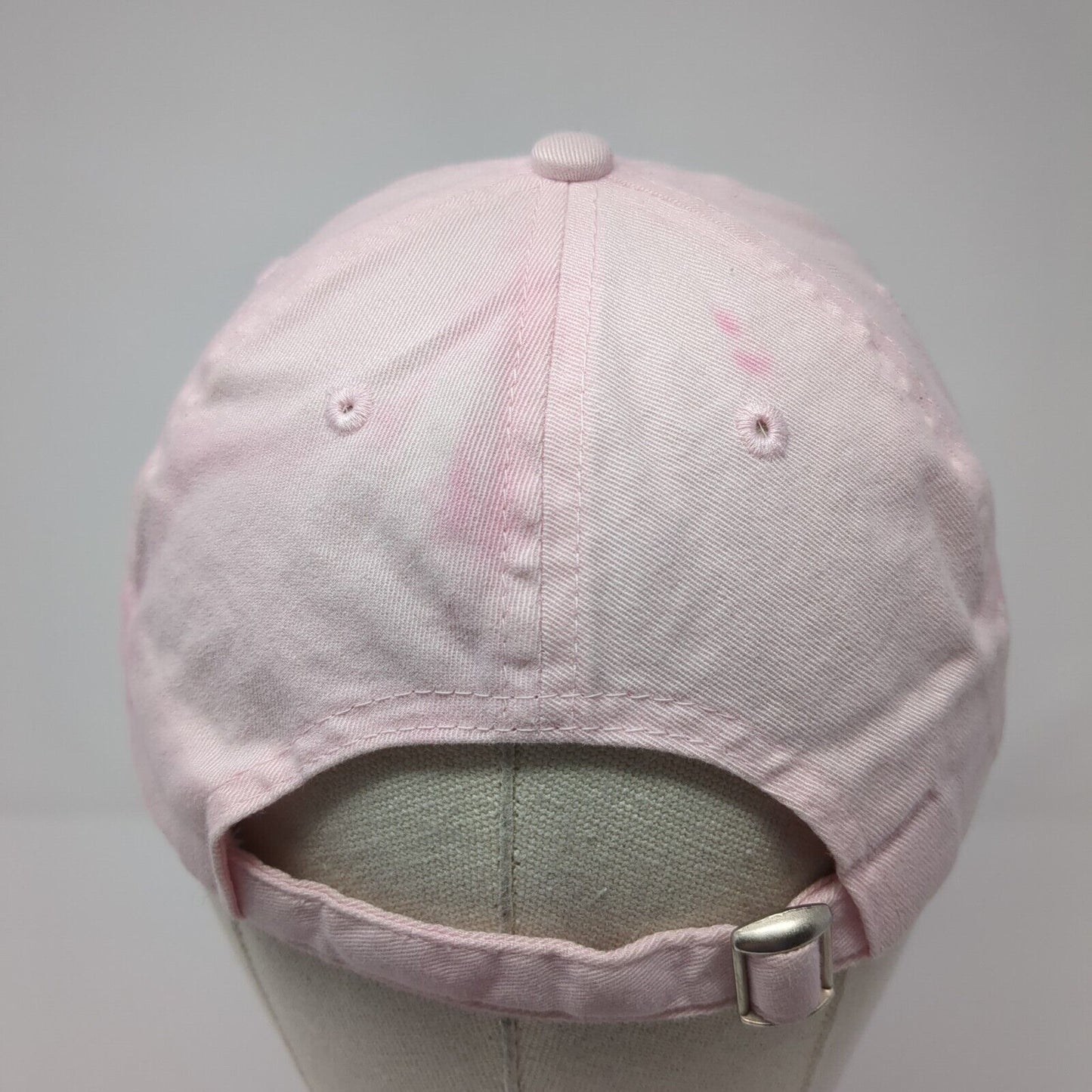 Healthy Woman Slideback Hat Pink One Size Solid Adjustable Embroidered