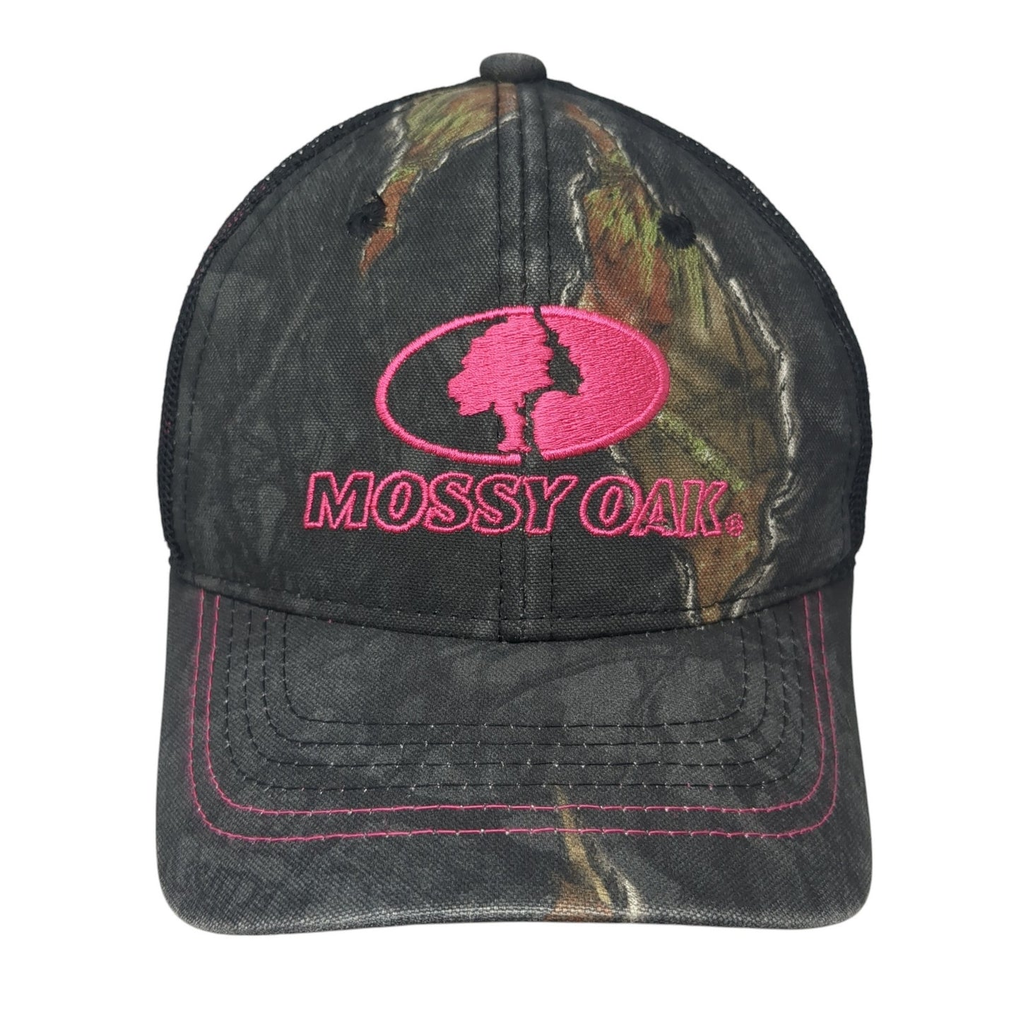 Mossy Oak Strapback Mesh Back Trucker Hat Multi Camo One Size Hunting